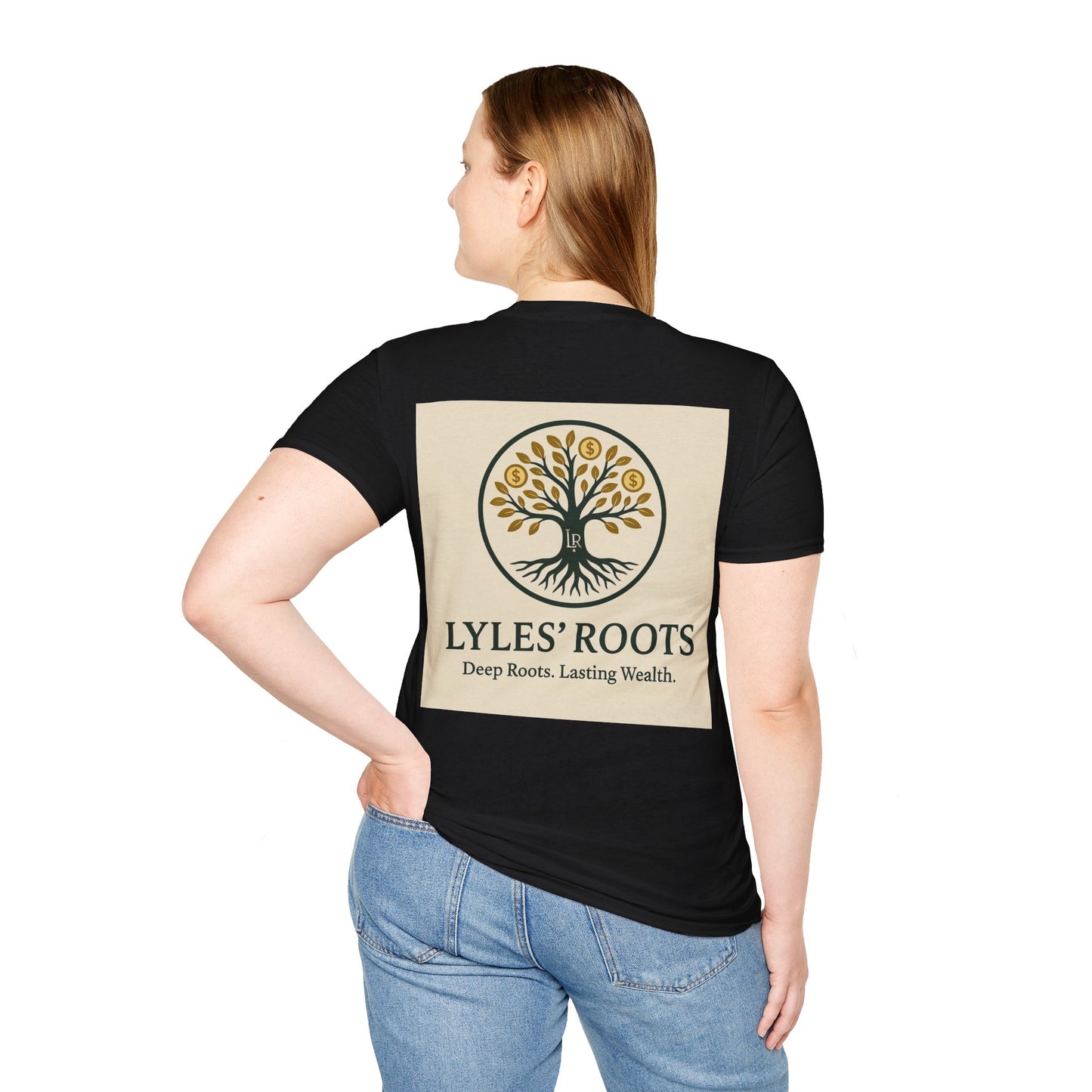 Lyles’ Roots Brand T-Shirt | Inspirational Unisex Tee for Nature Lovers, Gifts for Birthdays, Family Gatherings, Eco-Conscious Vibes