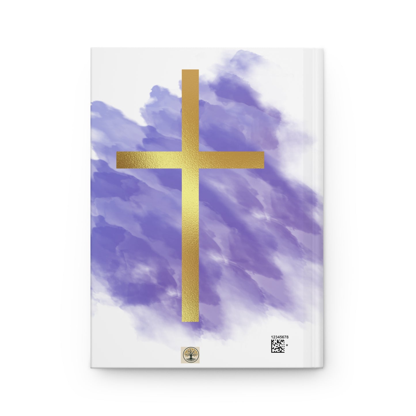 Elegant Purple Cross Hardcover Journal | Christian Notebook for Prayer, Devotion, Gift for Baptism, Confirmation, Daily Thoughts
