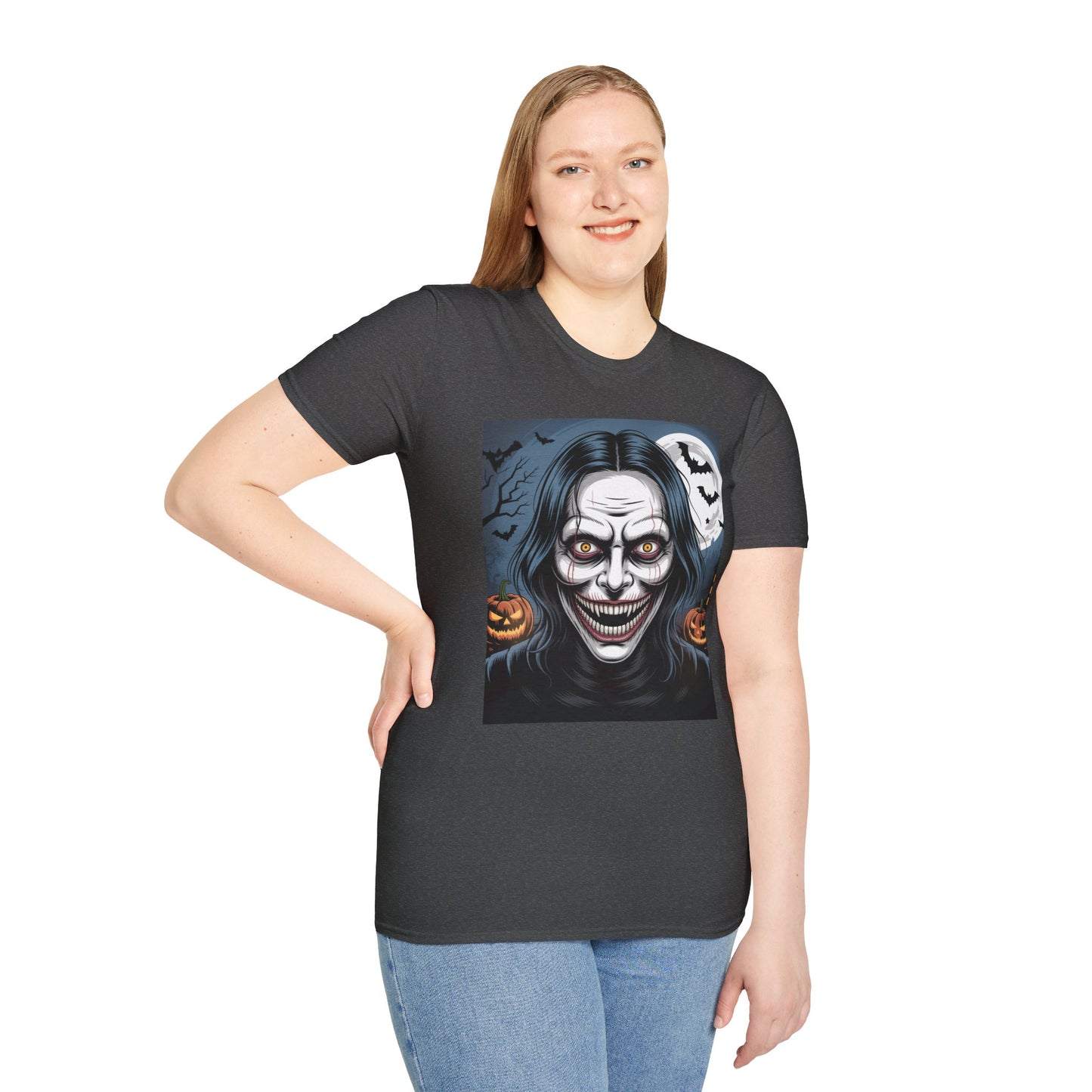 Halloween Graphic Tee, Spooky Unisex T-Shirt, October Celebration, Costume Party Shirt, Horror Fan Gift, Festive Apparel