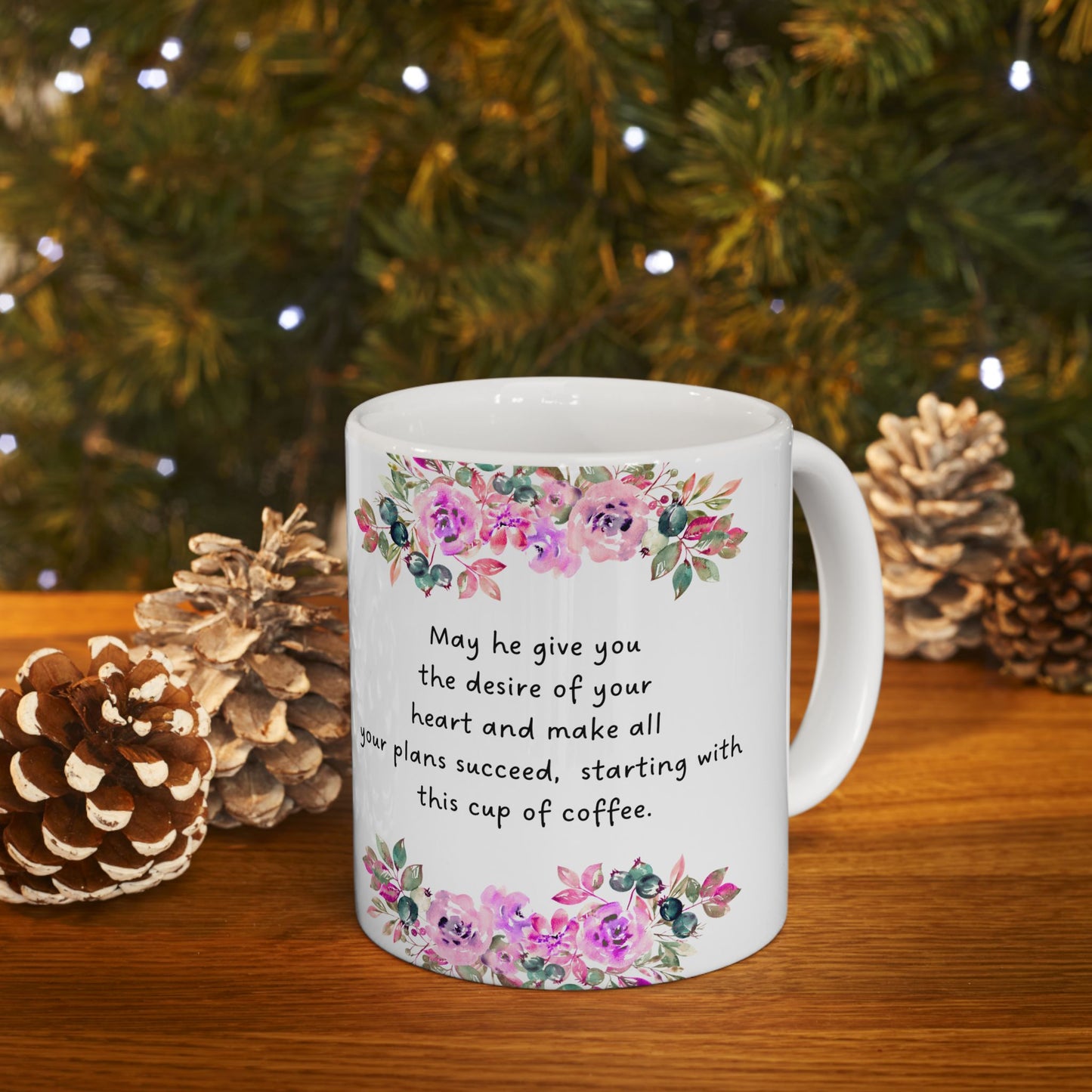 Floral Inspirational Quote Mug - Perfect for Coffee Lovers, Gift for Her, Self-Care, Birthday, Encouragement