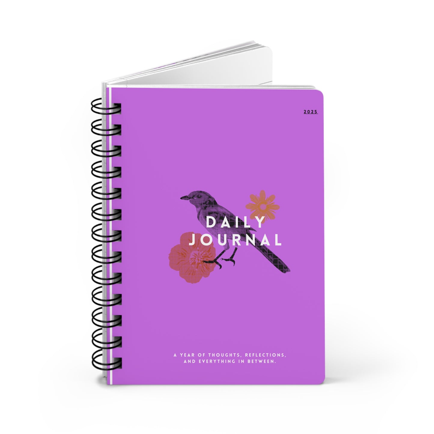 Vibrant Spiral Bound Journal - Daily Journal for Reflective Writing, Gift for Writers, Art Lovers, and Note-Takers, Perfect for Self-Care
