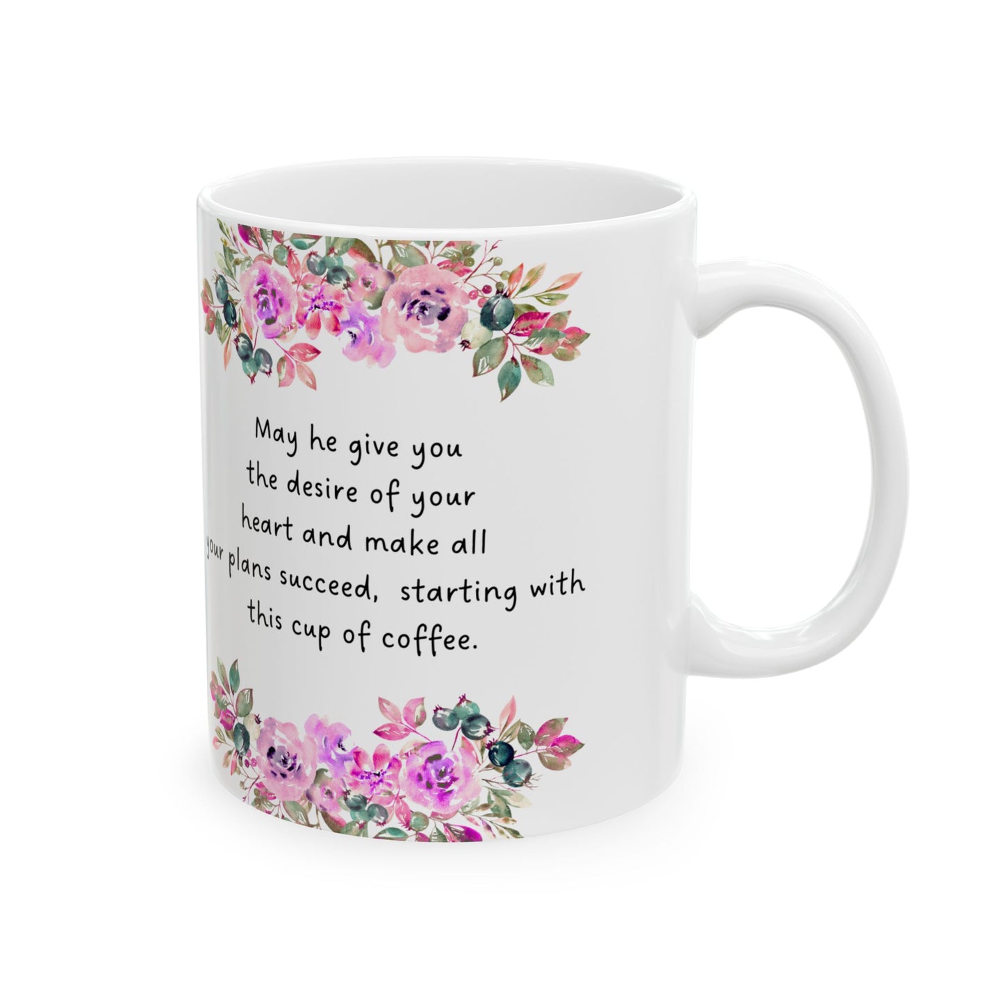 Floral Inspirational Quote Mug - Perfect for Coffee Lovers, Gift for Her, Self-Care, Birthday, Encouragement