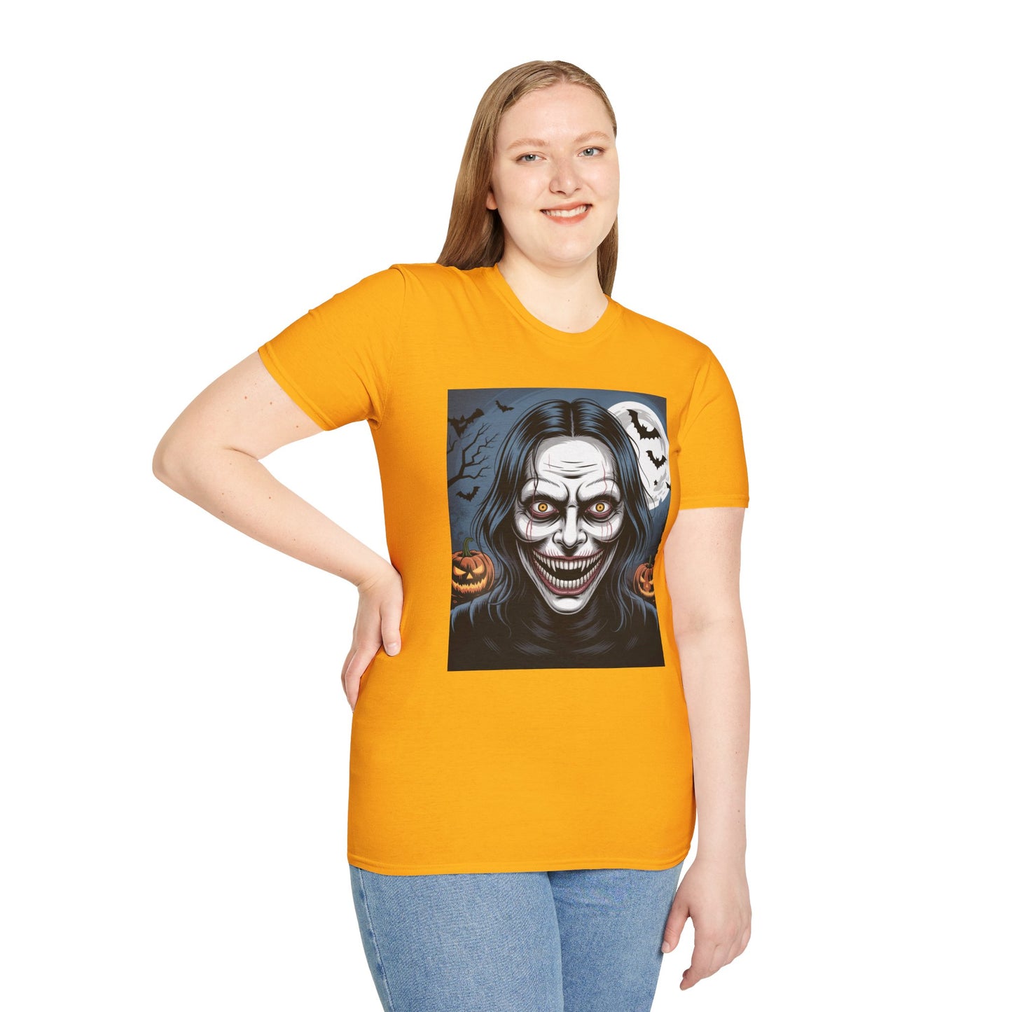 Halloween Graphic Tee, Spooky Unisex T-Shirt, October Celebration, Costume Party Shirt, Horror Fan Gift, Festive Apparel