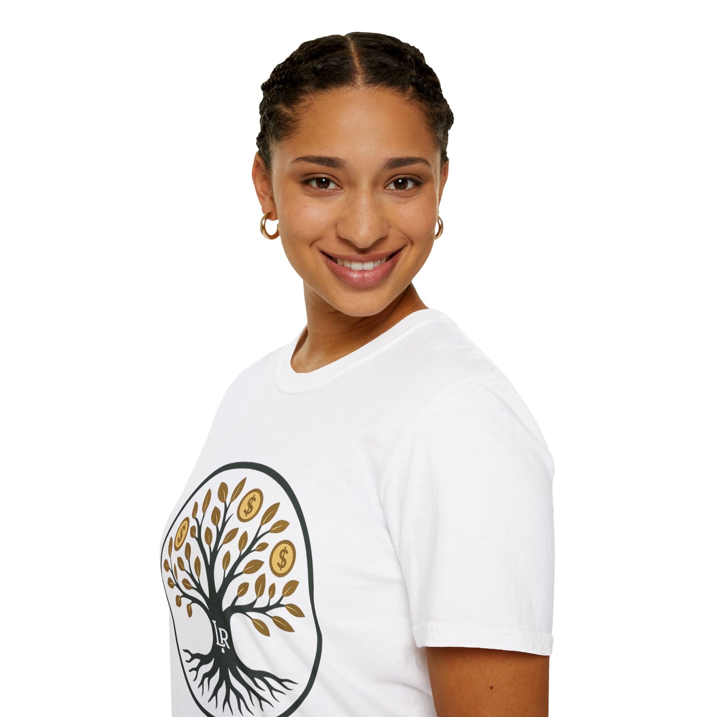 Lyles' Roots brand T-Shirt, Unisex Softstyle Tee, Inspirational Shirt, Gift for Entrepreneurs, Nature Lovers, Motivational Wear