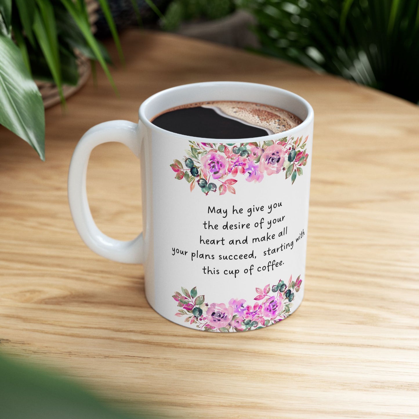 Floral Inspirational Quote Mug - Perfect for Coffee Lovers, Gift for Her, Self-Care, Birthday, Encouragement