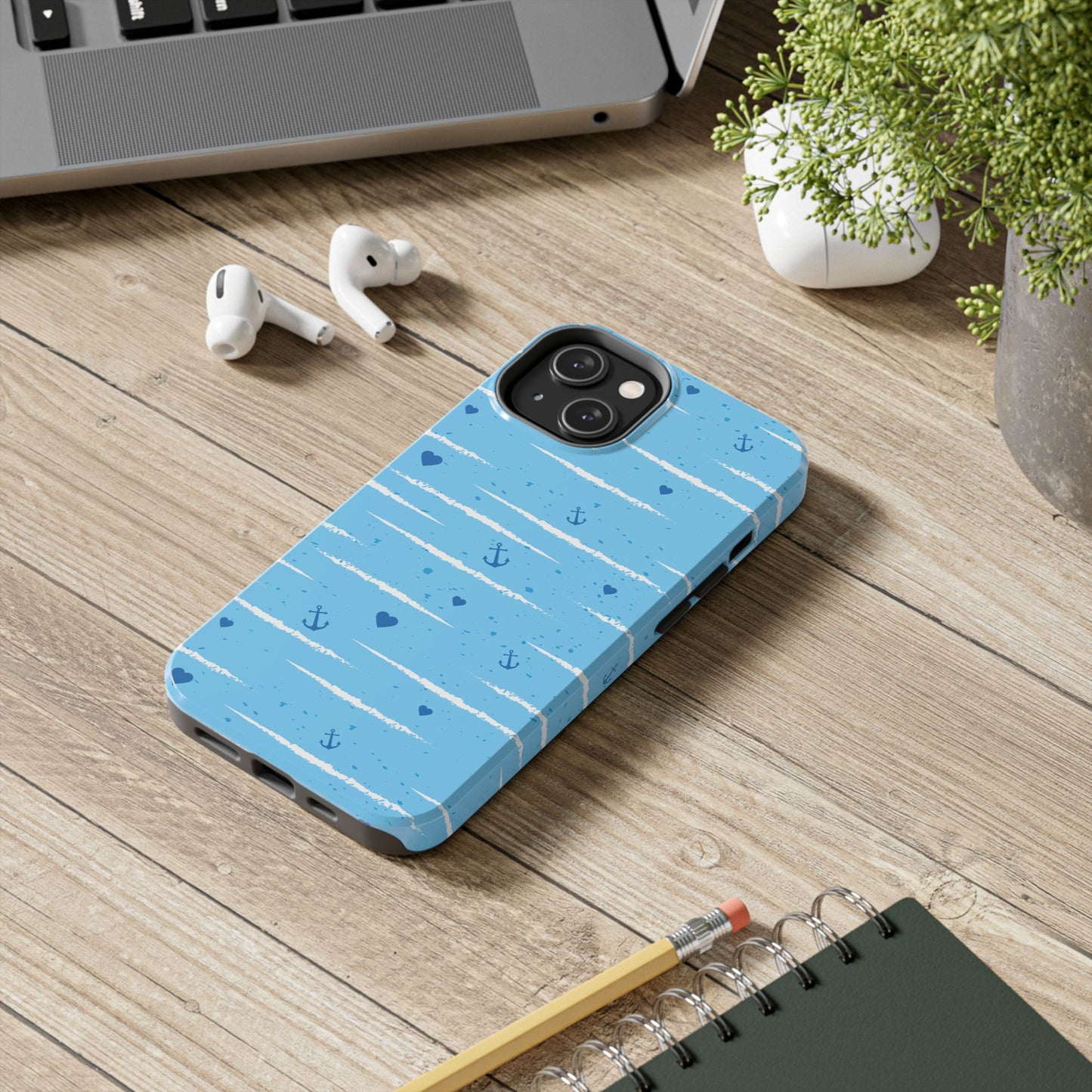 Nautical Tough Phone Cases | Beach Vibes, Anchors, Gifts for Travelers, Unique Phone Accessories, Ocean-Themed Cases