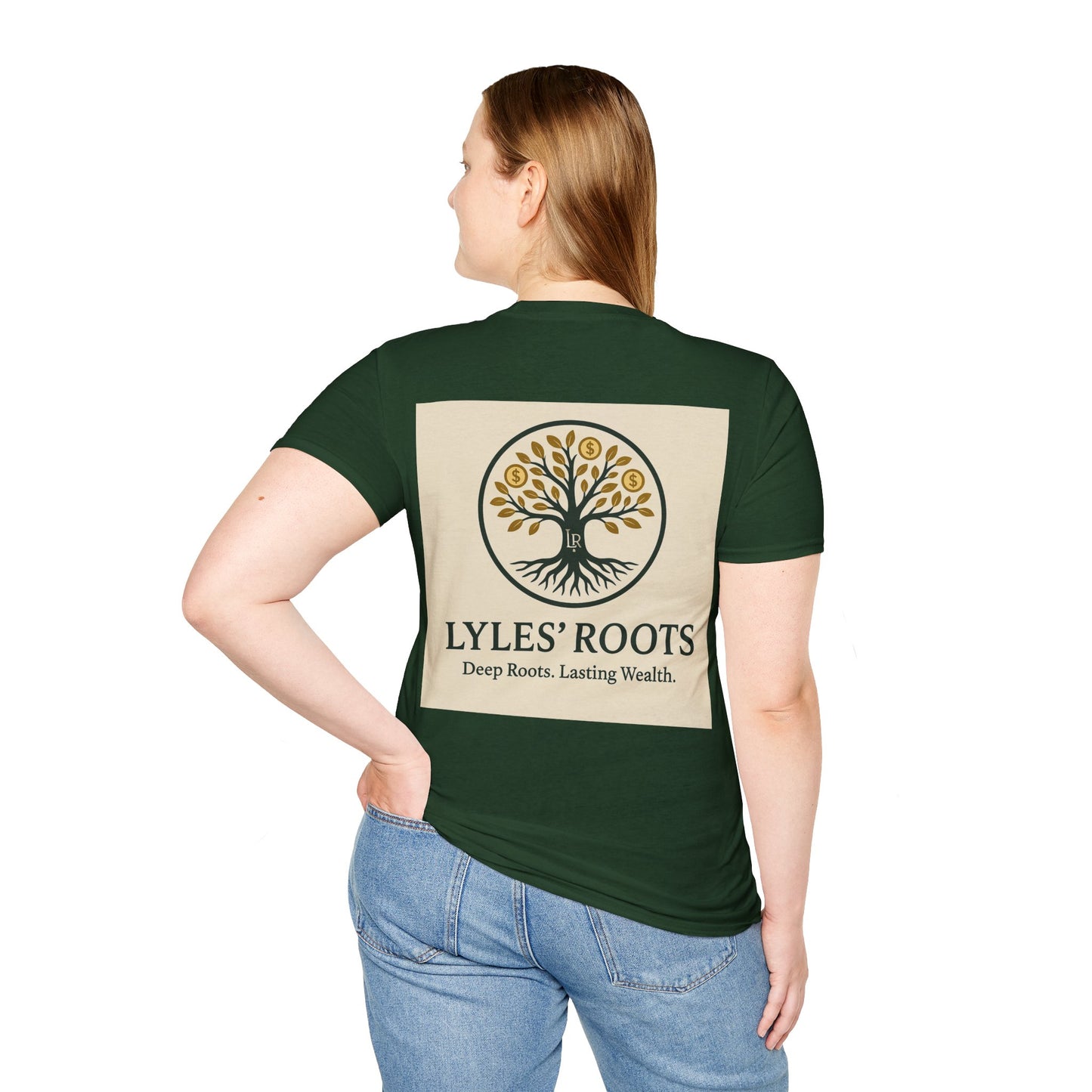 Lyles’ Roots Brand T-Shirt | Inspirational Unisex Tee for Nature Lovers, Gifts for Birthdays, Family Gatherings, Eco-Conscious Vibes