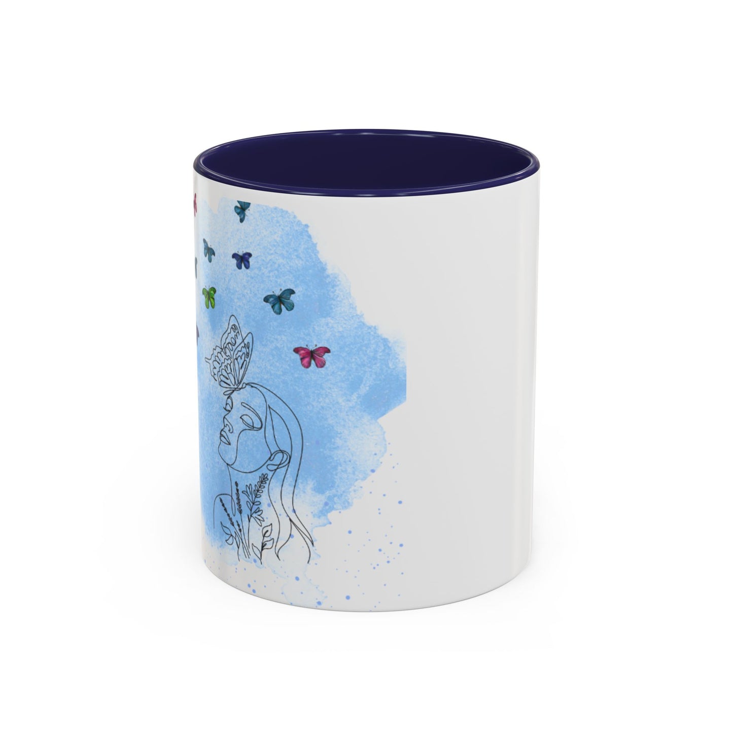 Coffee Mug - Girly Aesthetic Thin Design for Artists