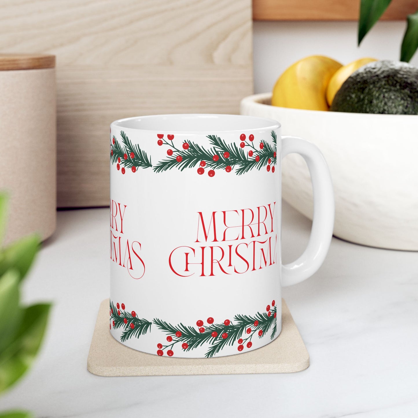Festive Christmas Mug - Perfect Holiday Gift, Seasonal Drinkware, Coffee Cup, Merry Christmas Decor, Winter Beverage