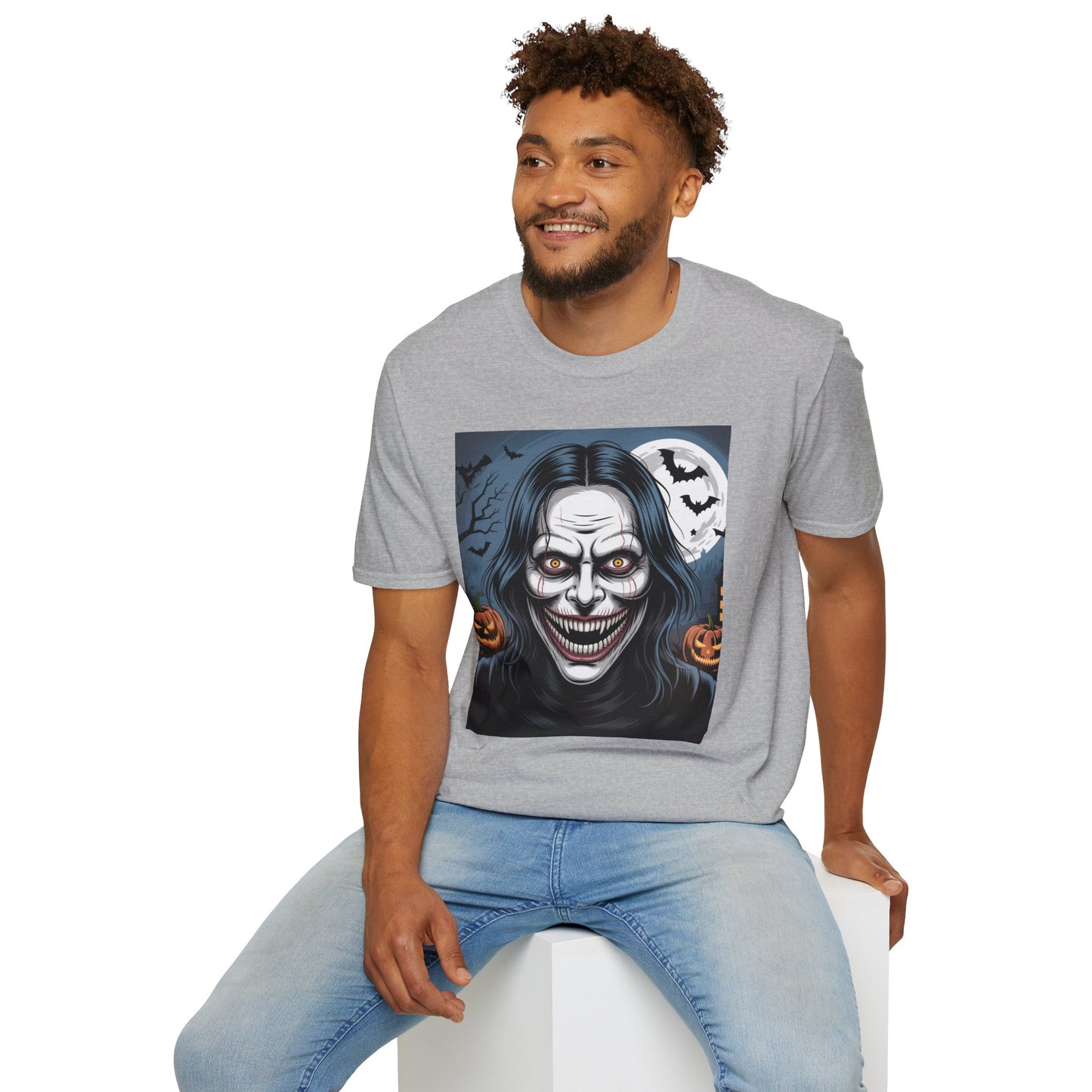Halloween Graphic Tee, Spooky Unisex T-Shirt, October Celebration, Costume Party Shirt, Horror Fan Gift, Festive Apparel