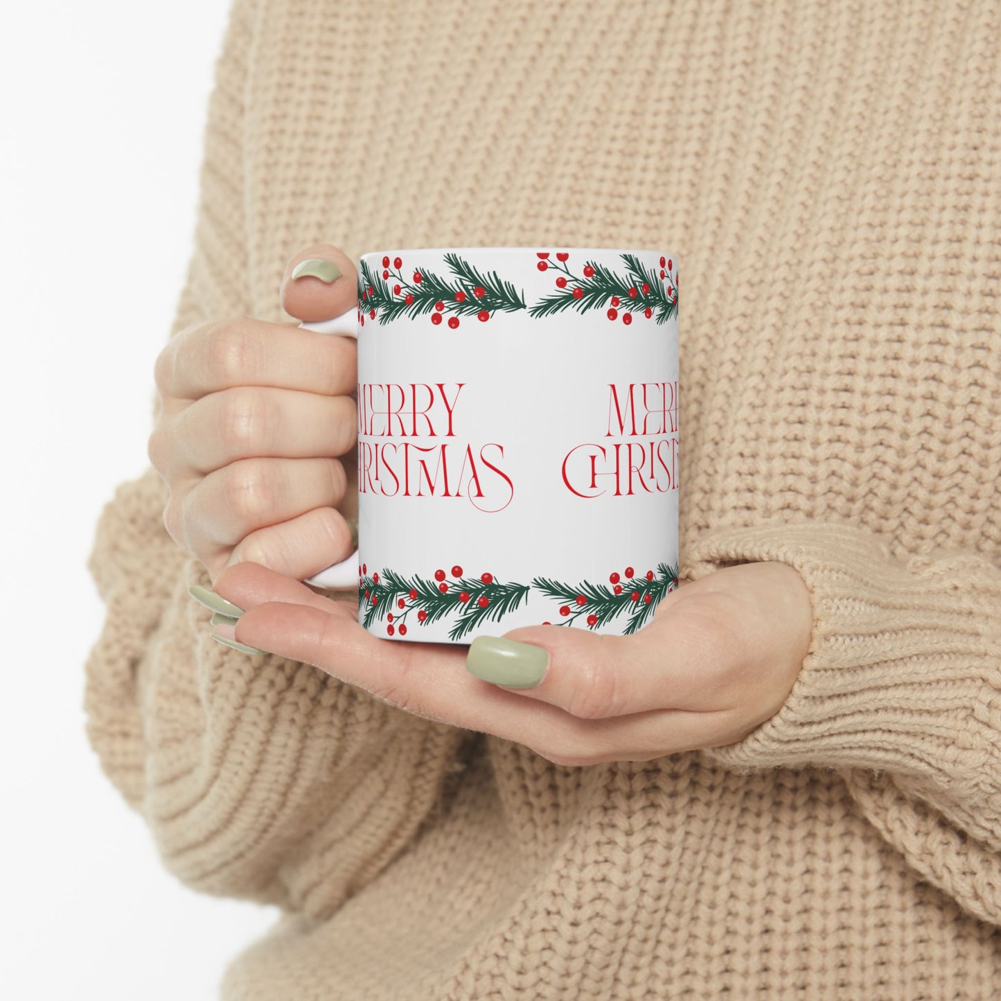 Festive Christmas Mug - Perfect Holiday Gift, Seasonal Drinkware, Coffee Cup, Merry Christmas Decor, Winter Beverage