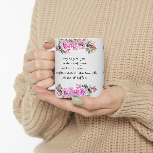 Floral Inspirational Quote Mug - Perfect for Coffee Lovers, Gift for Her, Self-Care, Birthday, Encouragement