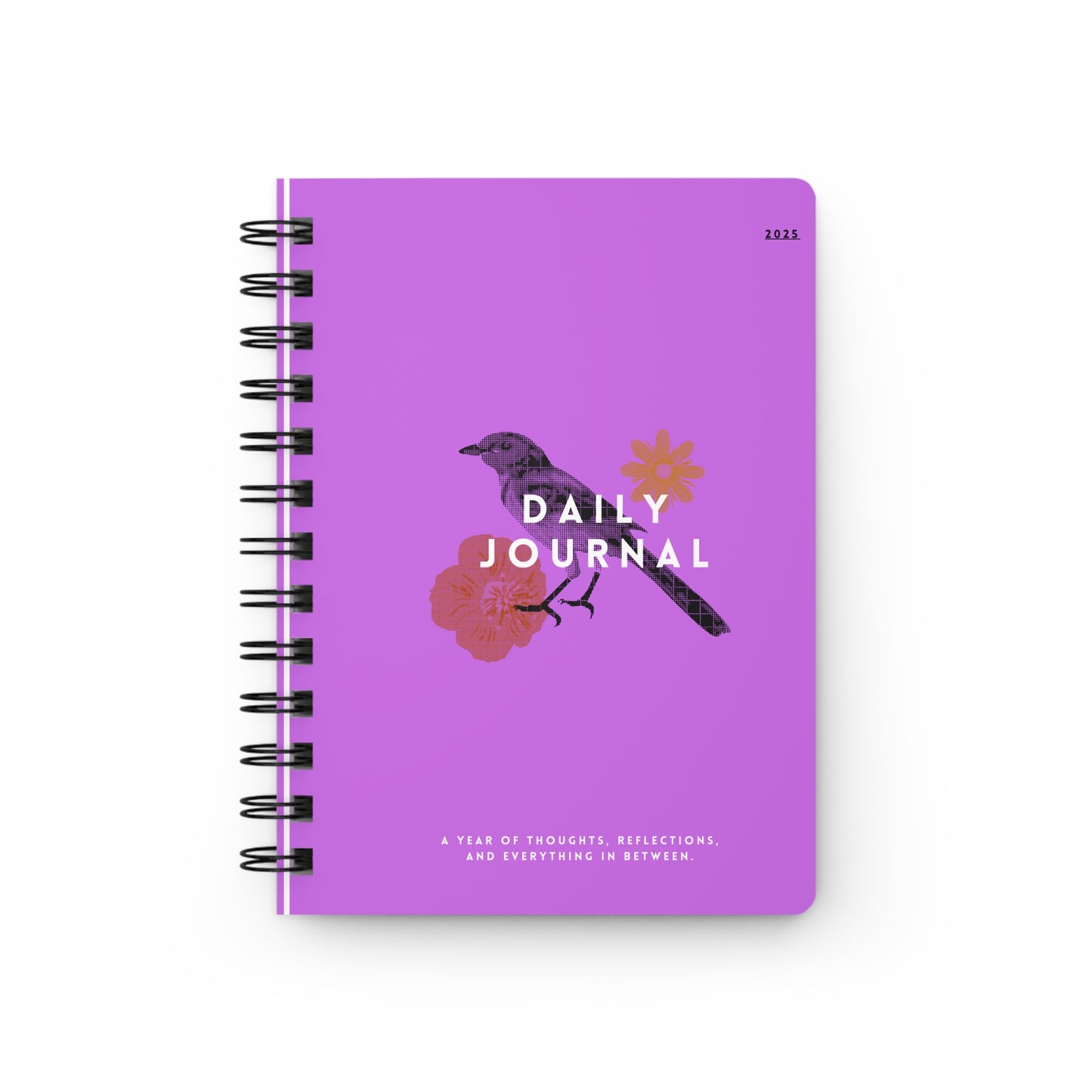 Vibrant Spiral Bound Journal - Daily Journal for Reflective Writing, Gift for Writers, Art Lovers, and Note-Takers, Perfect for Self-Care