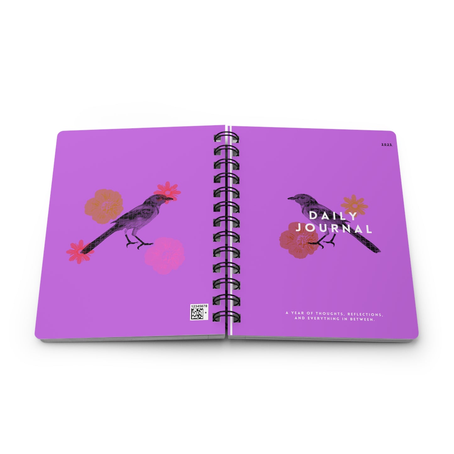 Vibrant Spiral Bound Journal - Daily Journal for Reflective Writing, Gift for Writers, Art Lovers, and Note-Takers, Perfect for Self-Care
