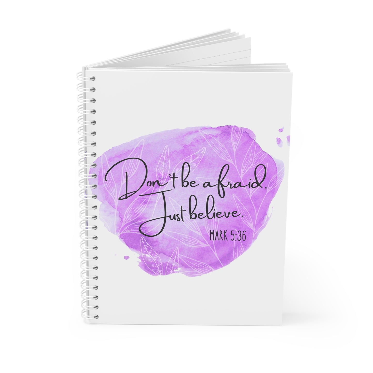 Inspirational Spiral Notebook, Faith Journal, Christian Gifts, Scripture Notepad, Motivational Writing Journal, Cute Stationery