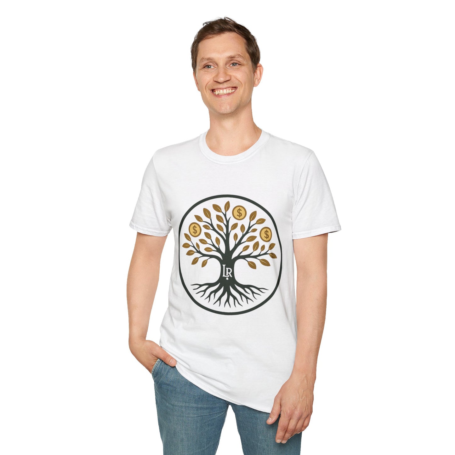 Lyles' Roots brand T-Shirt, Unisex Softstyle Tee, Inspirational Shirt, Gift for Entrepreneurs, Nature Lovers, Motivational Wear