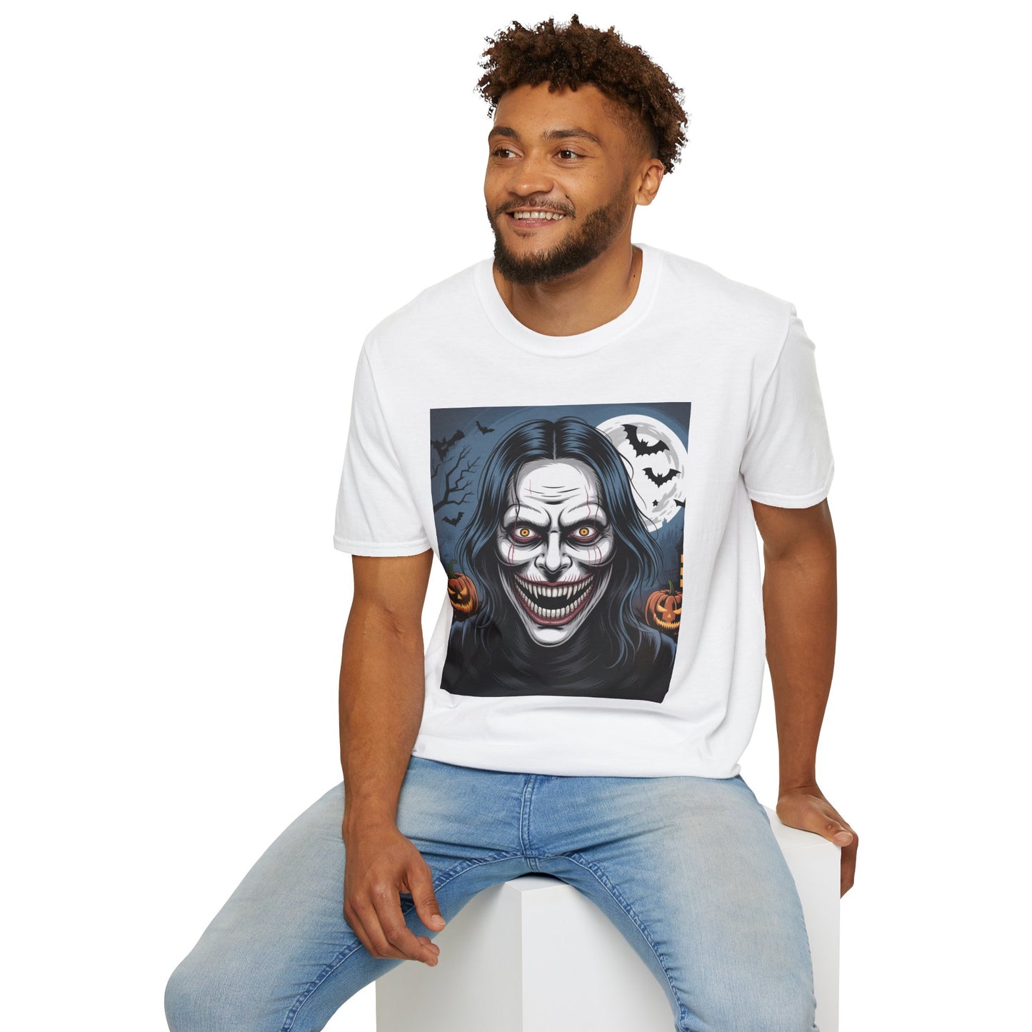 Halloween Graphic Tee, Spooky Unisex T-Shirt, October Celebration, Costume Party Shirt, Horror Fan Gift, Festive Apparel