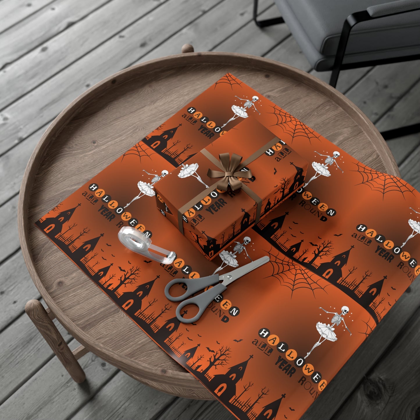 Halloween Gift Wrap Papers, Spooky Decoration, Halloween Party Supplies, Unique Wrapping Paper, Fall Celebration Essentials