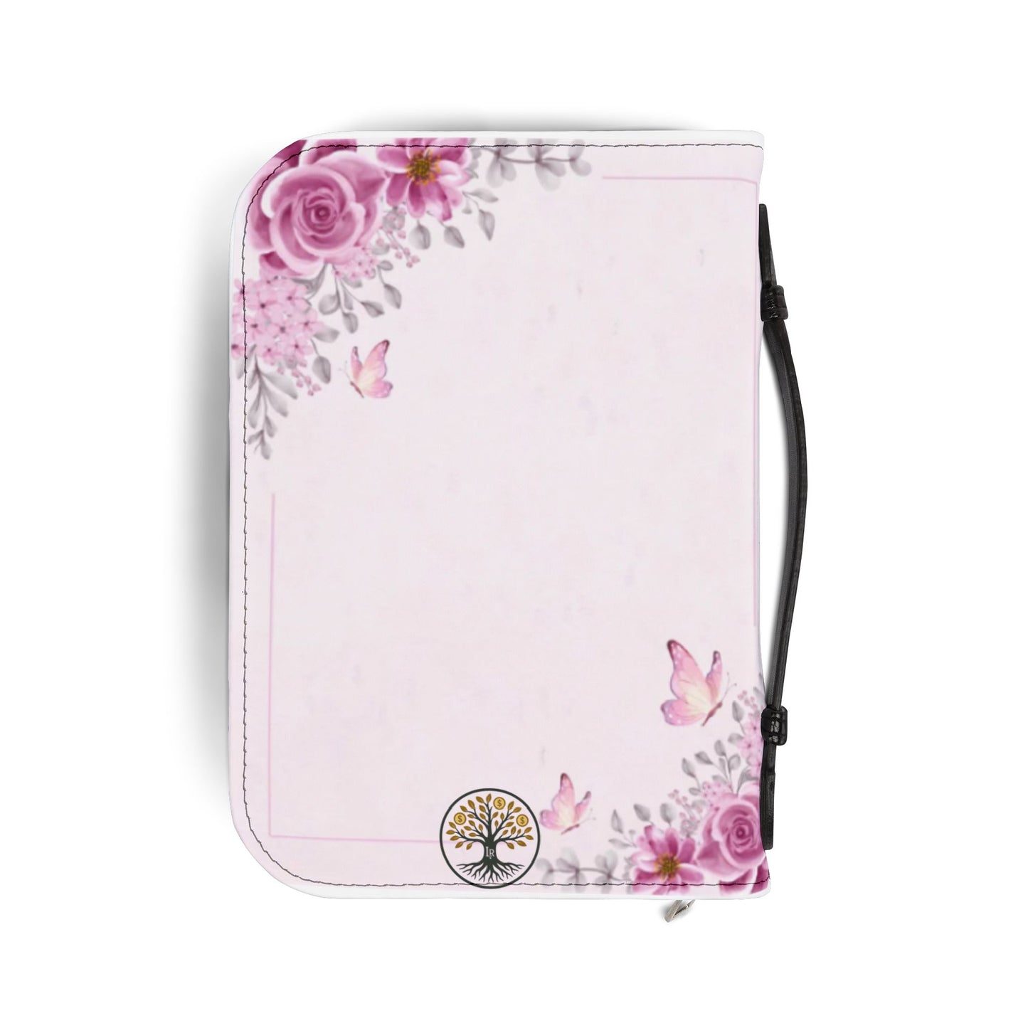 Floral Personalized Bible Cover, Custom Religious Journal Holder, Inspirational Gift for Women, Church Accessory, Elegant Scripture Keeper