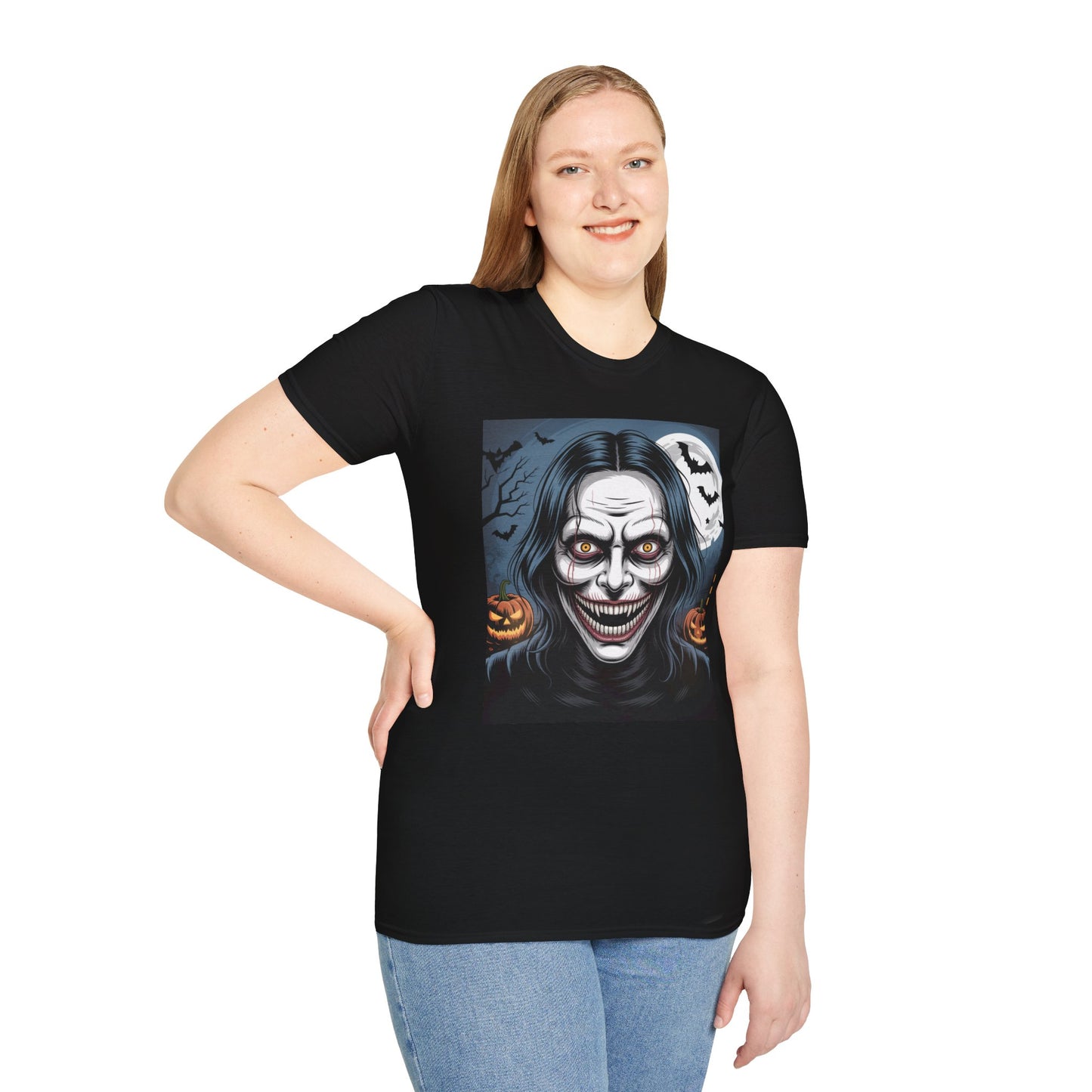 Halloween Graphic Tee, Spooky Unisex T-Shirt, October Celebration, Costume Party Shirt, Horror Fan Gift, Festive Apparel