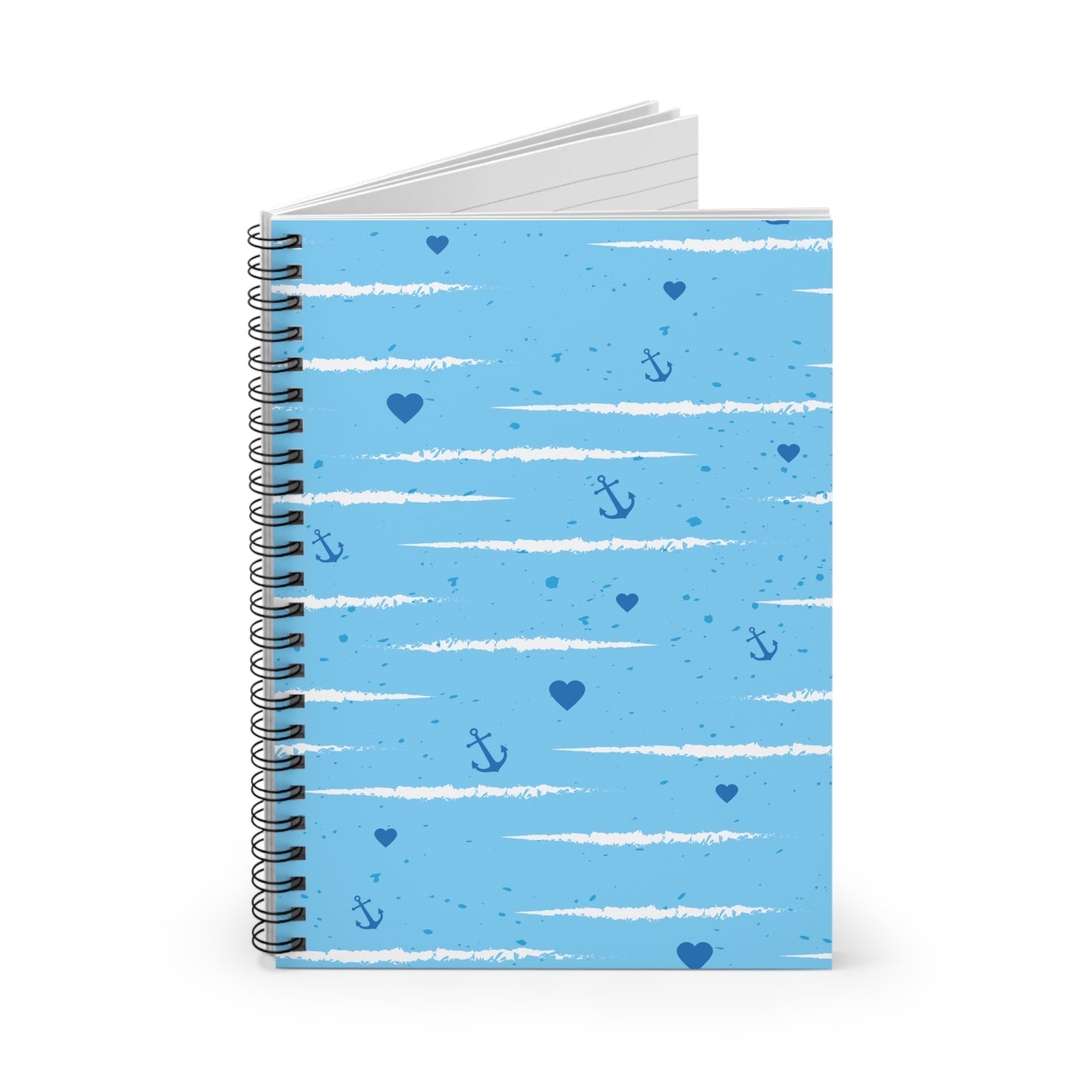Nautical-Themed Spiral Notebook | Beach Vibes Journal for Sailors, Students, and Dreamers, Gifts for Sea Lovers, Ocean Decor