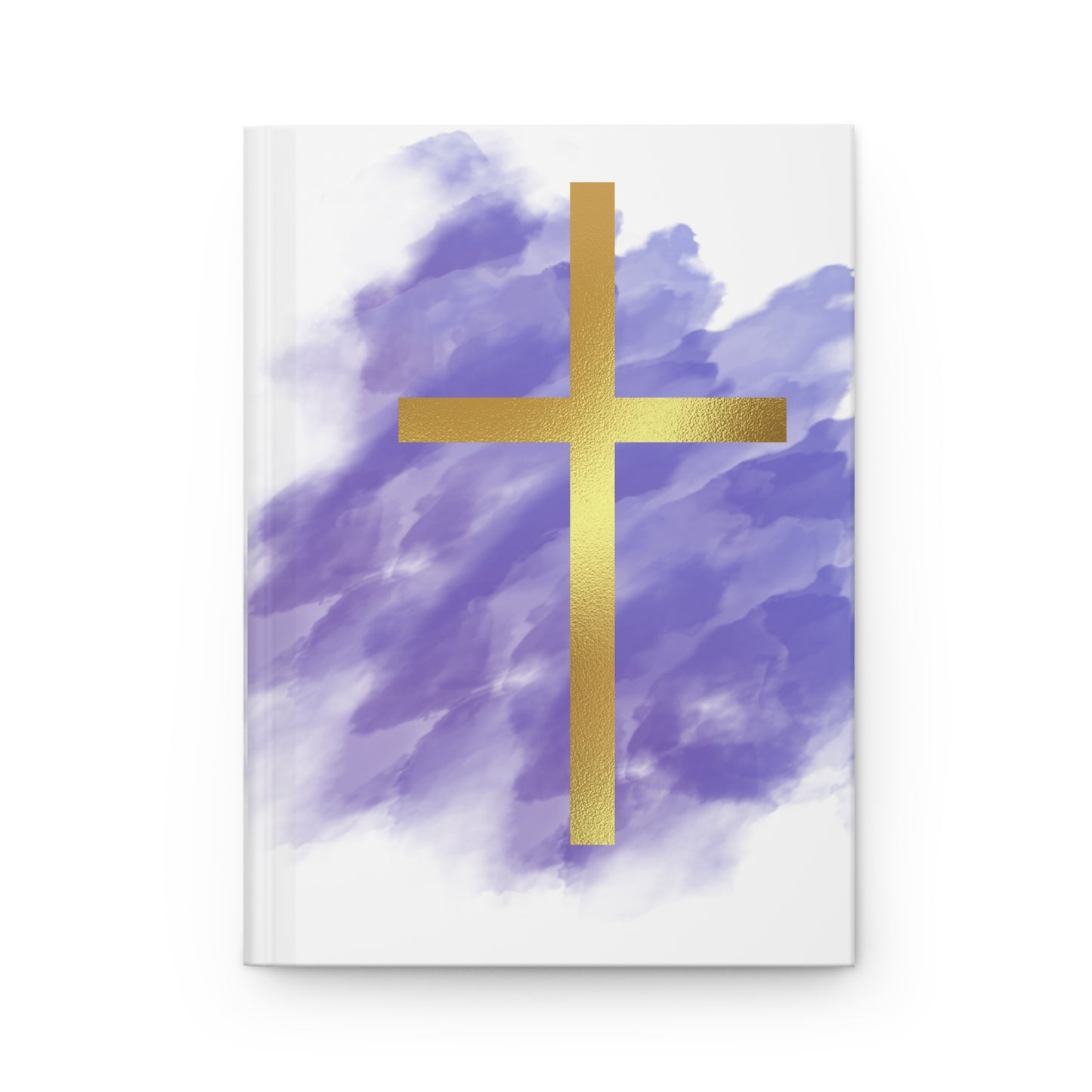 Elegant Purple Cross Hardcover Journal | Christian Notebook for Prayer, Devotion, Gift for Baptism, Confirmation, Daily Thoughts
