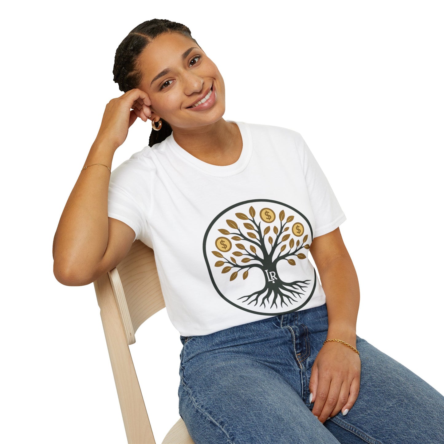 Lyles' Roots brand T-Shirt, Unisex Softstyle Tee, Inspirational Shirt, Gift for Entrepreneurs, Nature Lovers, Motivational Wear