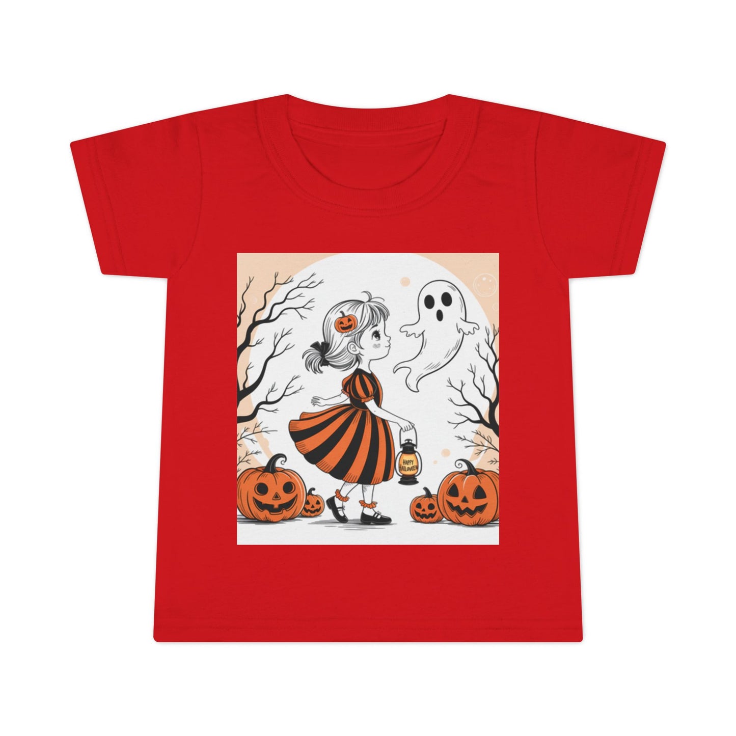 Spooky cute Halloween Toddler T-Shirt, Cute Ghost Print Tee, Kids Halloween Costume, Toddler Halloween Apparel, Party Outfit, Trick or [...]