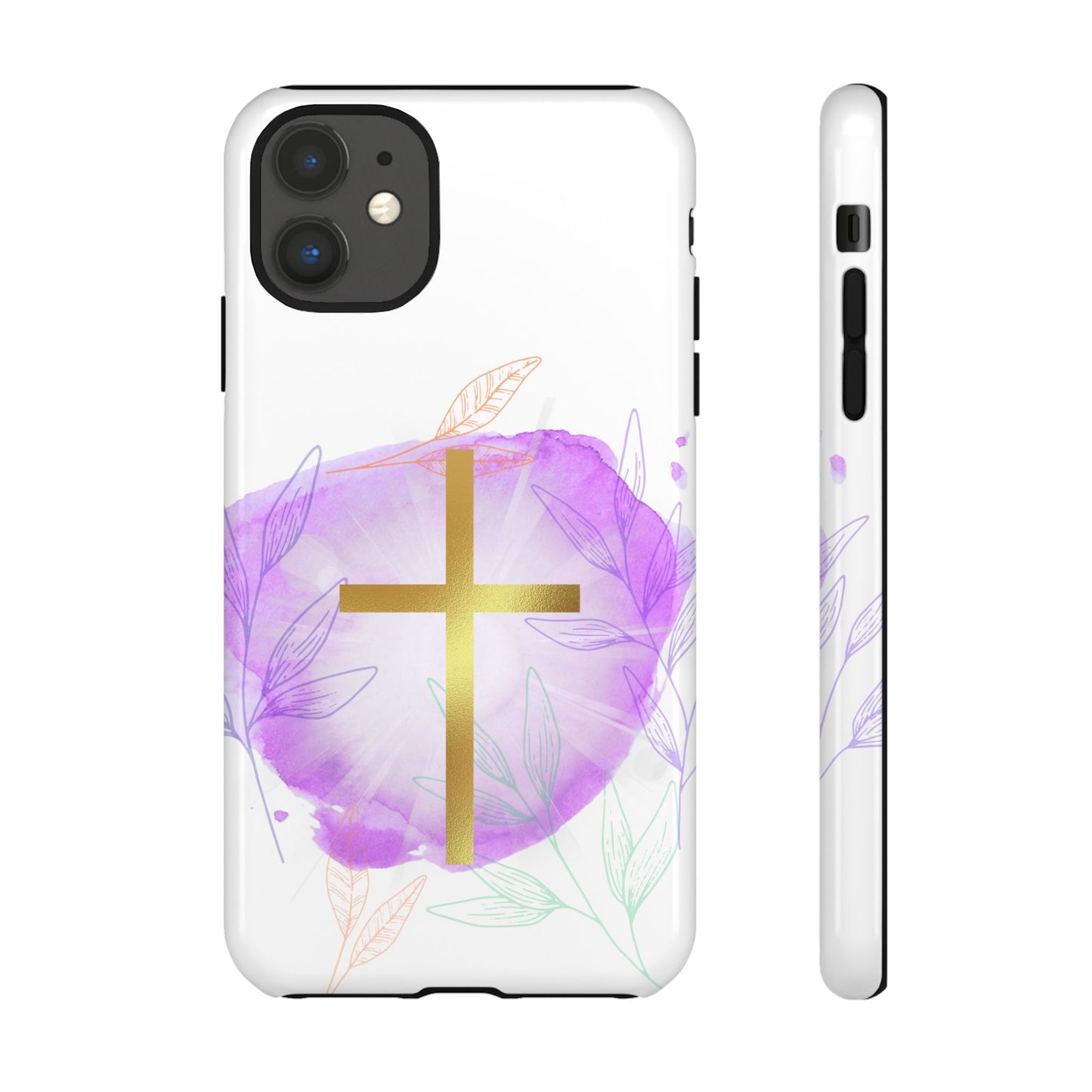 Christian Phone Case with Purple Floral Design, Tough and Stylish Smartphone Cover for Faith Lovers, Gift for Religious Friends, [...]