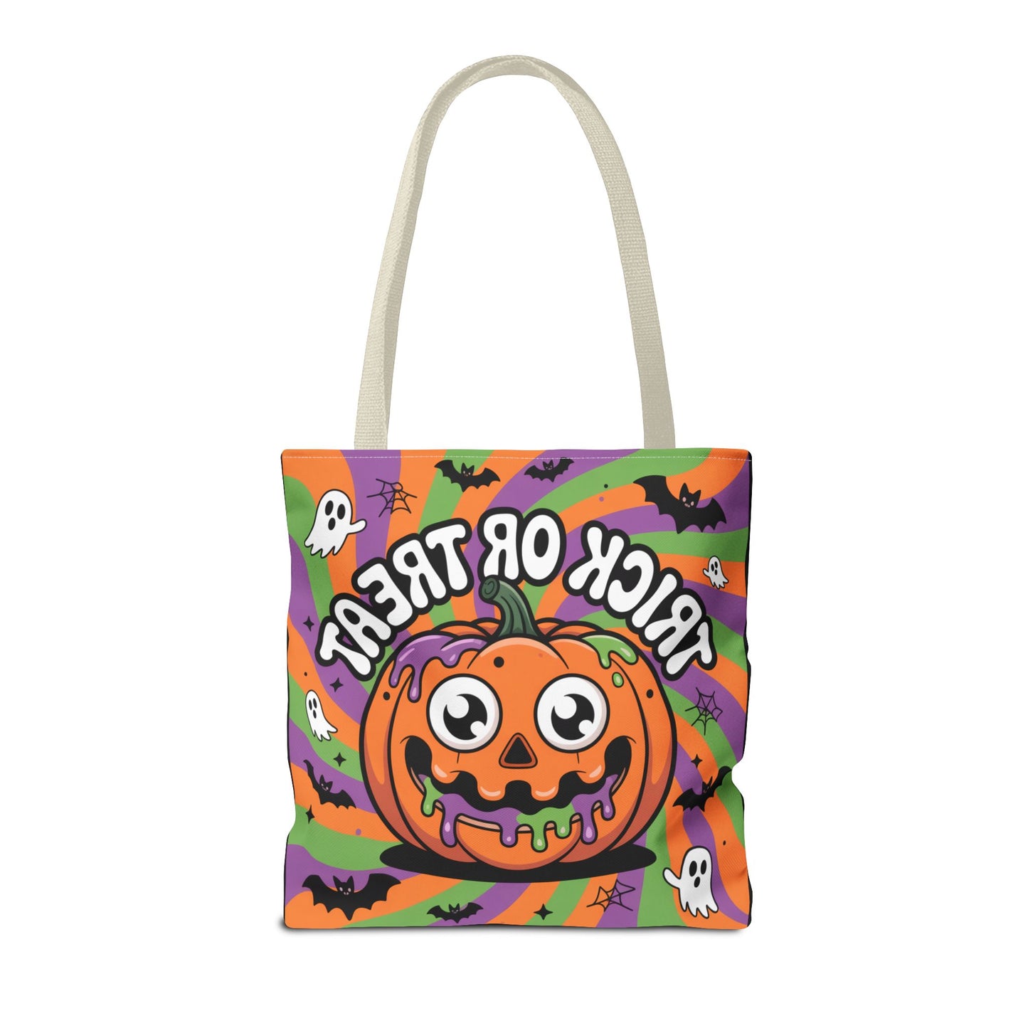 Halloween Tote Bag - Scary Fun, Trick or Treat, Pumpkin Design, Reusable Shopping Bag, Fall Decor, Spooky Spirit