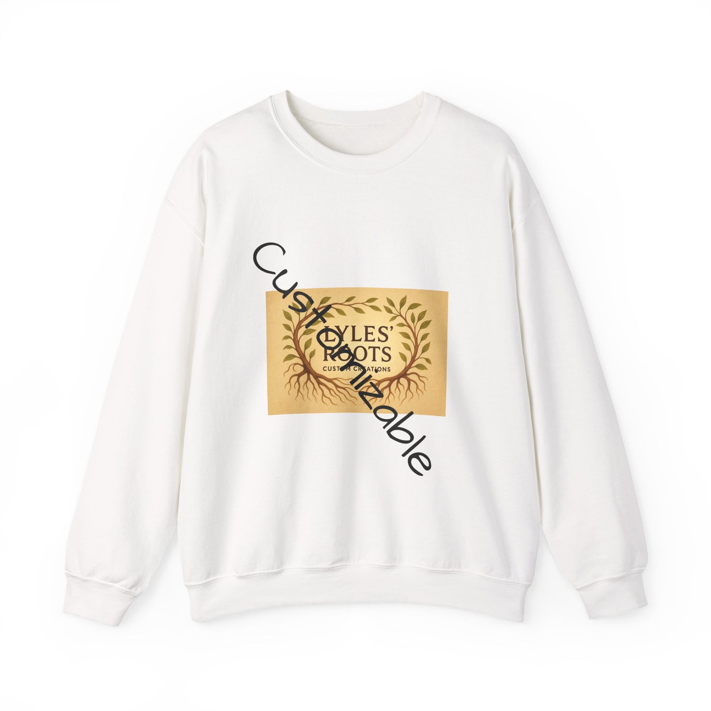 Vintage-Inspired Cozy Crewneck Sweatshirt — Customizable Embroidery