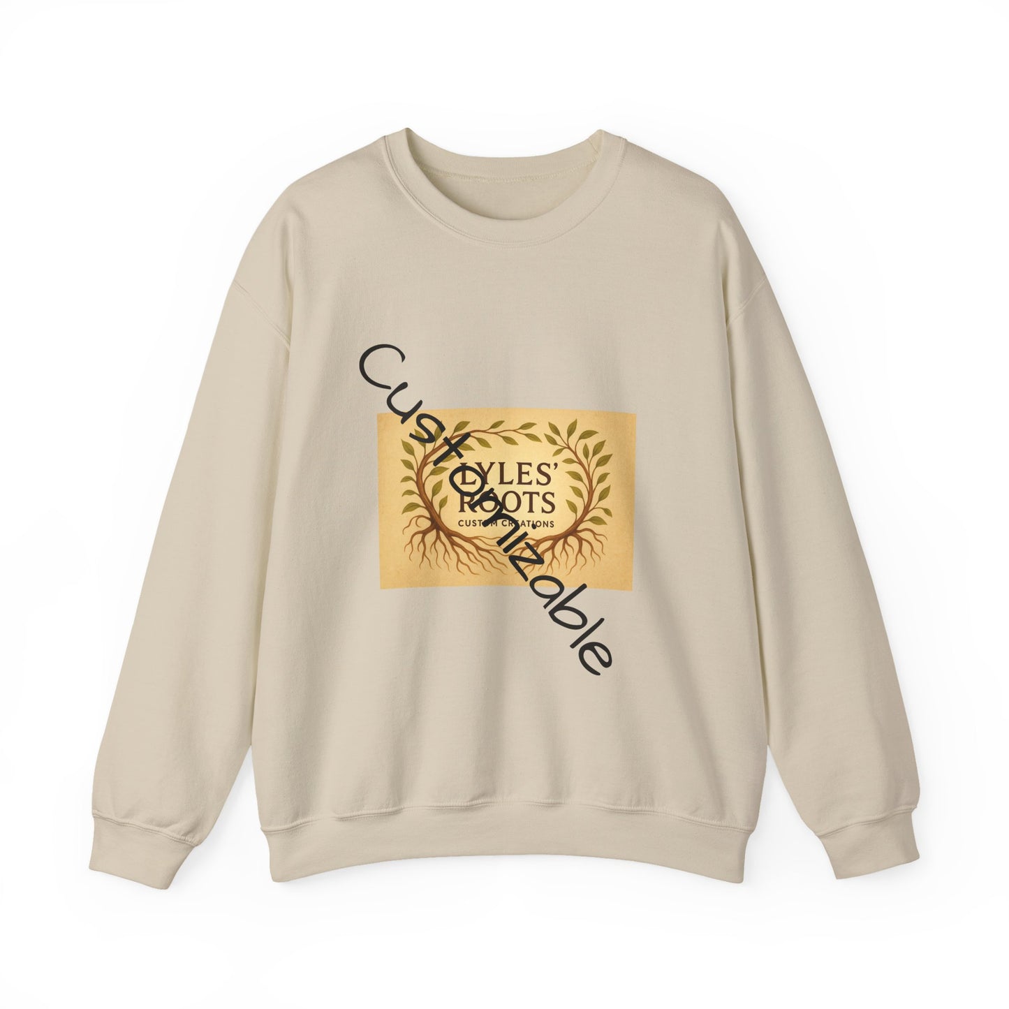 Vintage-Inspired Cozy Crewneck Sweatshirt — Customizable Embroidery