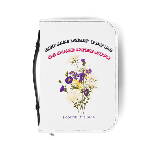 Inspirational Bible Cover with Floral Design, Religious Gift, Christian Accessory, Faith Journal Case, Scripture Holder, Personalized [...]
