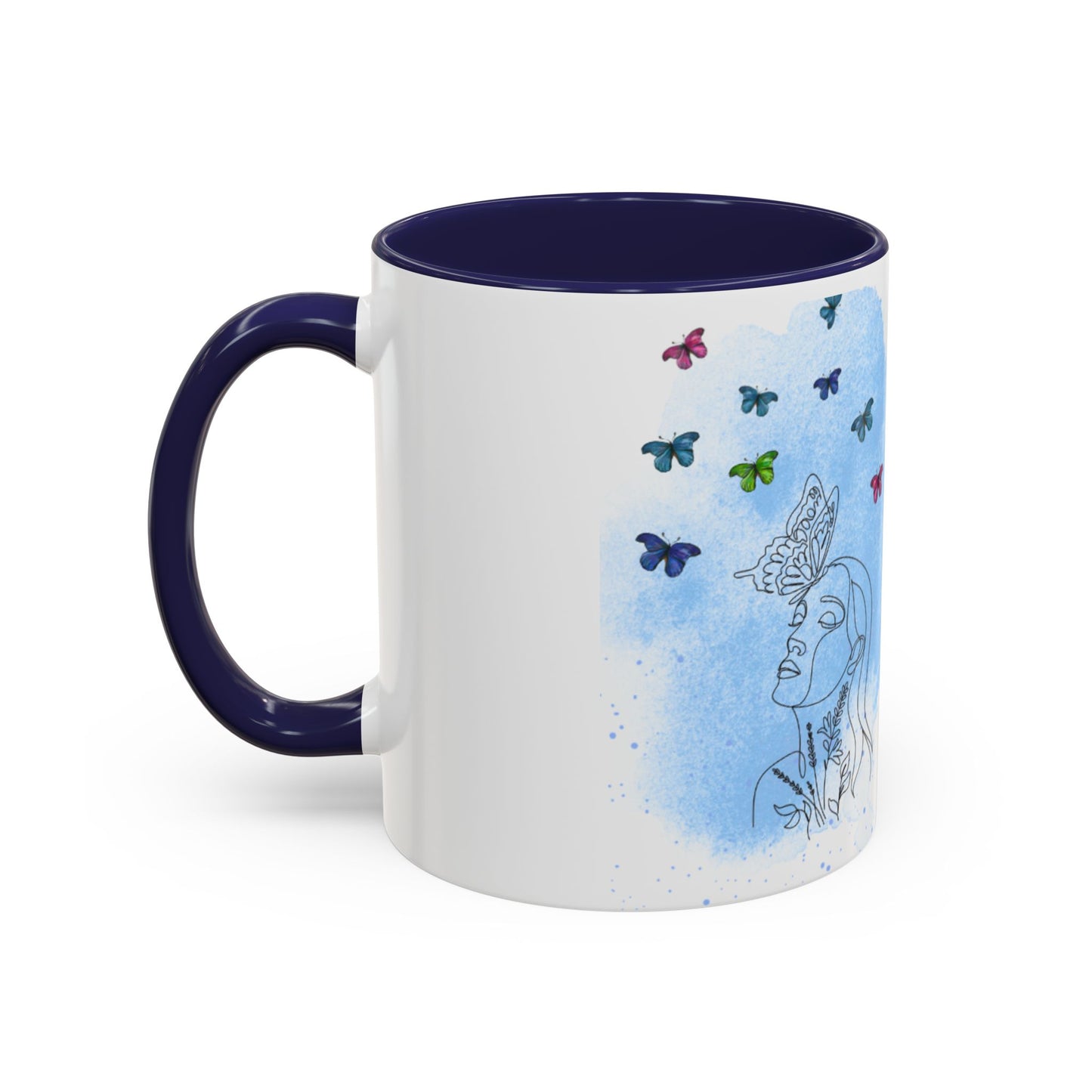 Coffee Mug - Girly Aesthetic Thin Design for Artists