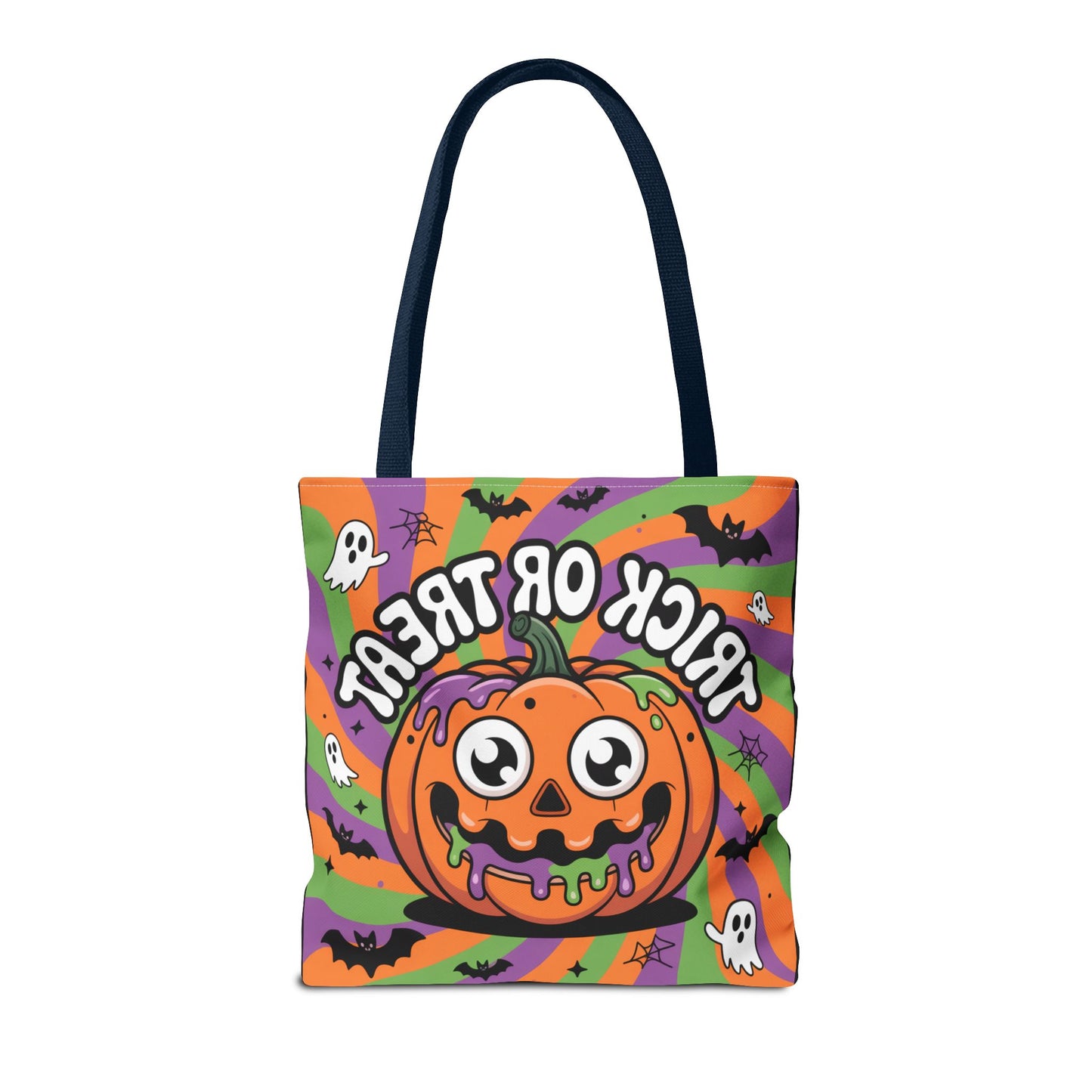 Halloween Tote Bag - Scary Fun, Trick or Treat, Pumpkin Design, Reusable Shopping Bag, Fall Decor, Spooky Spirit