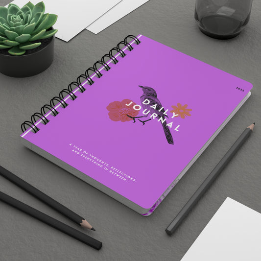 Vibrant Spiral Bound Journal - Daily Journal for Reflective Writing, Gift for Writers, Art Lovers, and Note-Takers, Perfect for Self-Care