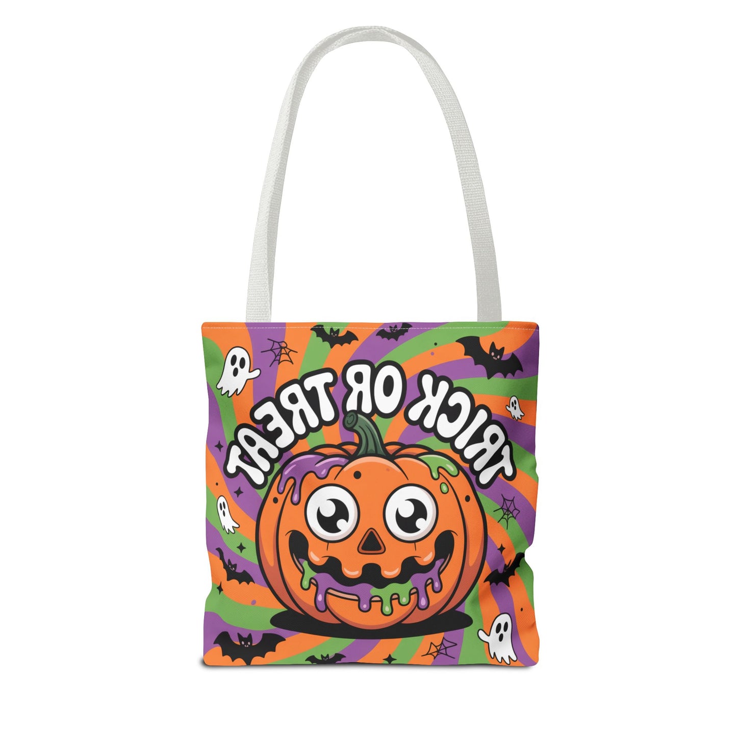Halloween Tote Bag - Scary Fun, Trick or Treat, Pumpkin Design, Reusable Shopping Bag, Fall Decor, Spooky Spirit