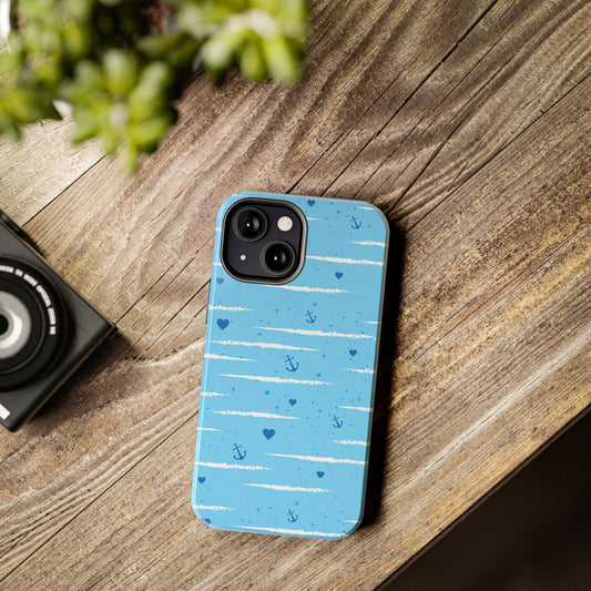 Nautical Tough Phone Cases | Beach Vibes, Anchors, Gifts for Travelers, Unique Phone Accessories, Ocean-Themed Cases