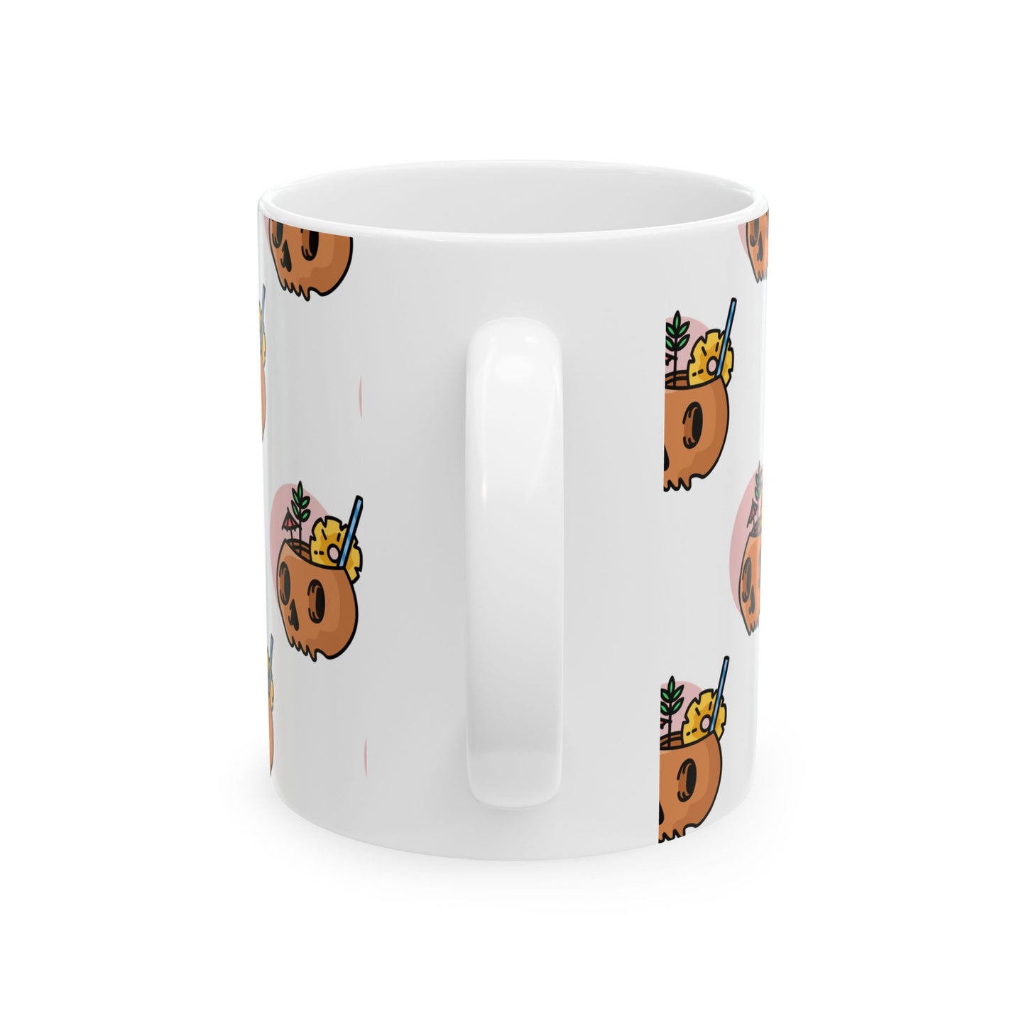 Cute hlloween Pattern Ceramic Mug - Coffee Tea Cup for Halloween Lovers, Fun Gift, Home Decor, Holiday, Office, Summer Vibes