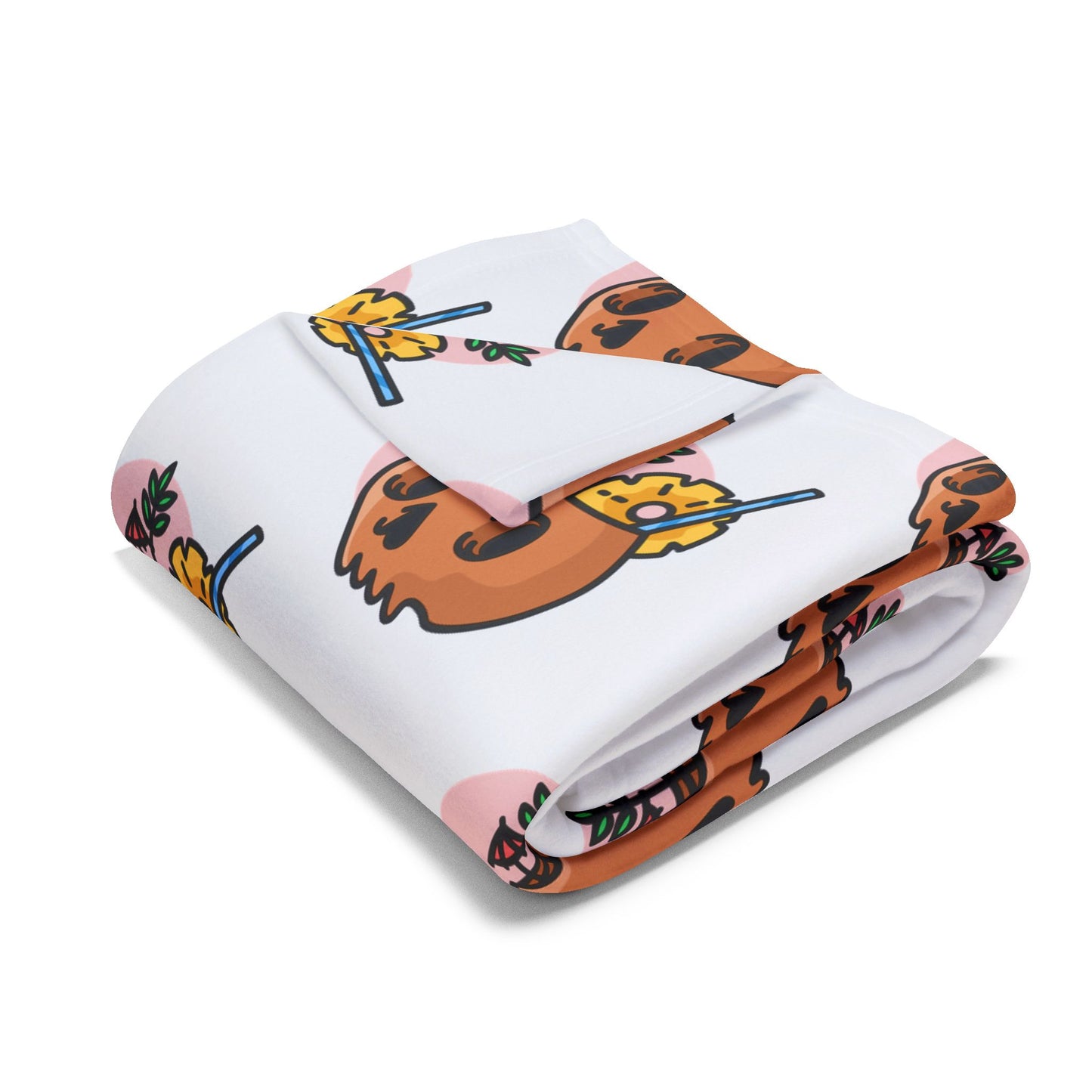 Cozy october Cartoon Arctic Fleece Blanket - Perfect for Gift Giving, Cozy Nights, Halloween Decor, Snuggling, and Home Accents