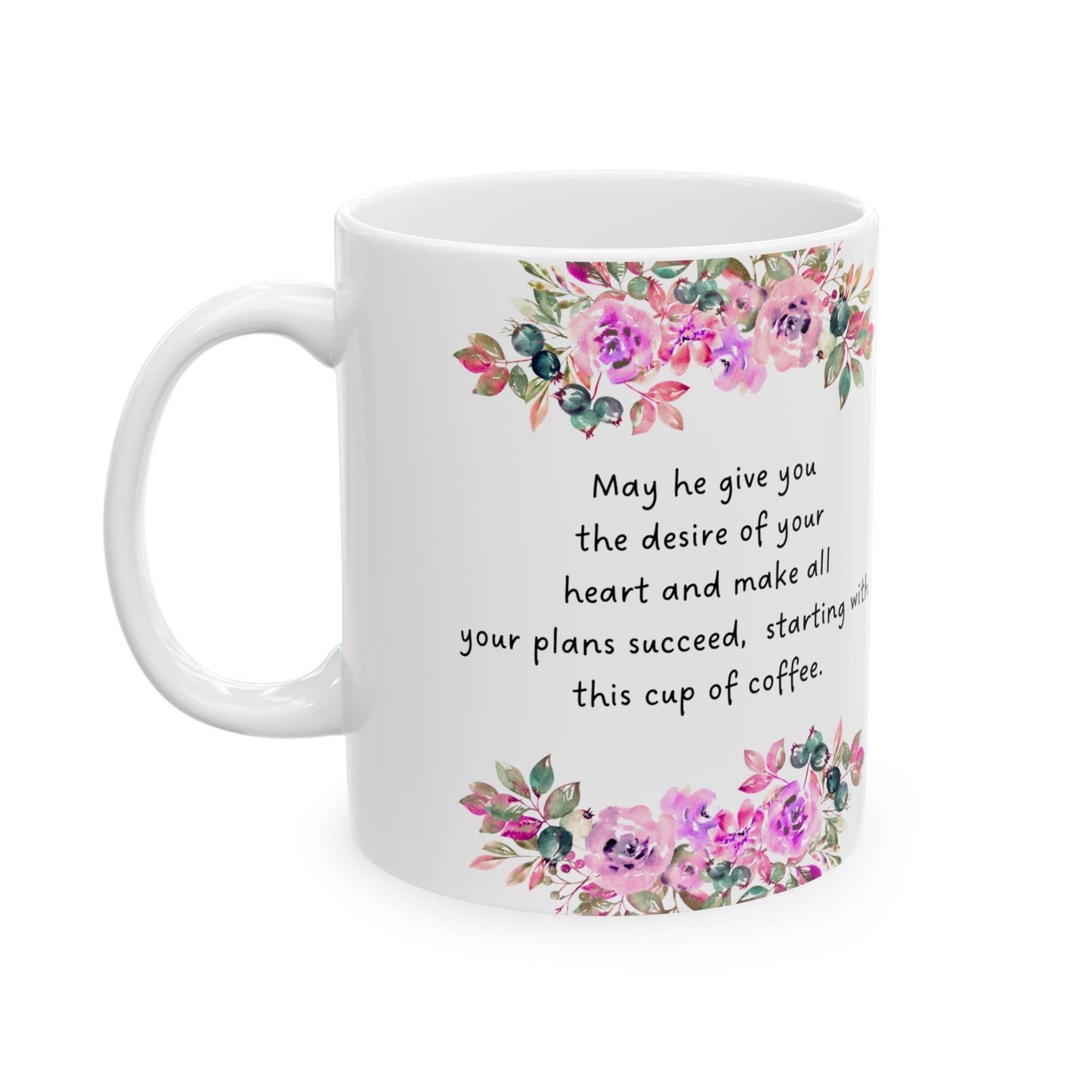 Floral Inspirational Quote Mug - Perfect for Coffee Lovers, Gift for Her, Self-Care, Birthday, Encouragement