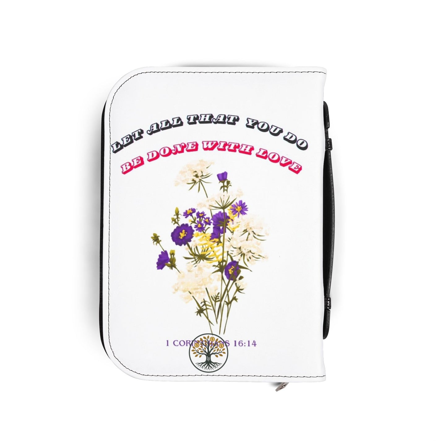 Inspirational Bible Cover with Floral Design, Religious Gift, Christian Accessory, Faith Journal Case, Scripture Holder, Personalized [...]