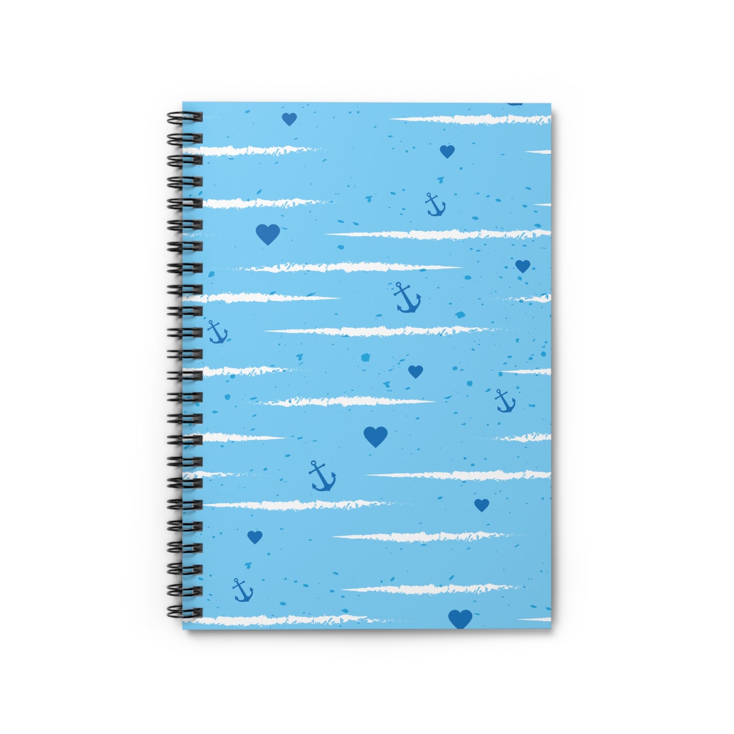 Nautical-Themed Spiral Notebook | Beach Vibes Journal for Sailors, Students, and Dreamers, Gifts for Sea Lovers, Ocean Decor