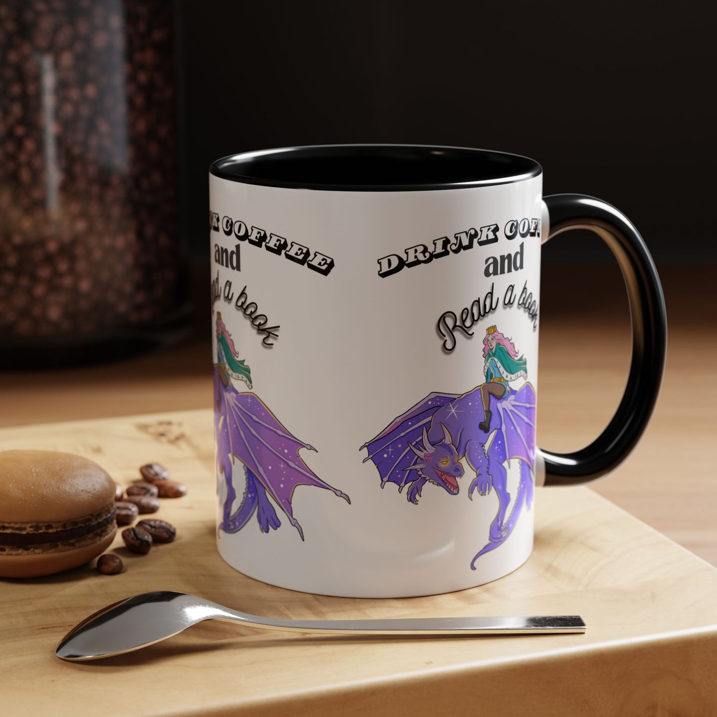 Whimsical Dragon Coffee Mug: Drink Coffee and Read a Book | Fantasy Gift for Book Lovers, Unique Home Decor, Perfect for Readers and [...]