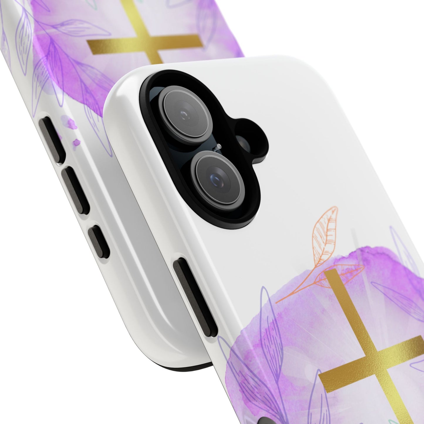 Christian Phone Case with Purple Floral Design, Tough and Stylish Smartphone Cover for Faith Lovers, Gift for Religious Friends, [...]