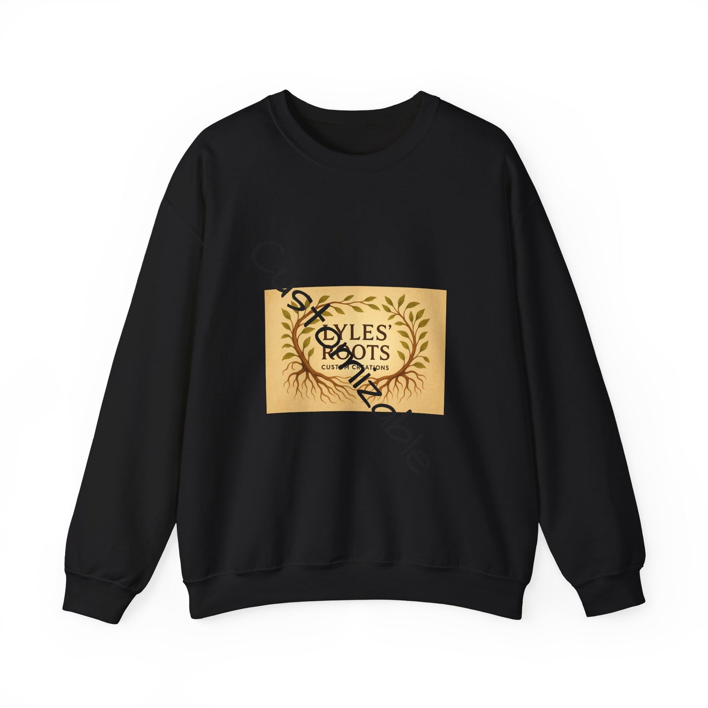 Vintage-Inspired Cozy Crewneck Sweatshirt — Customizable Embroidery