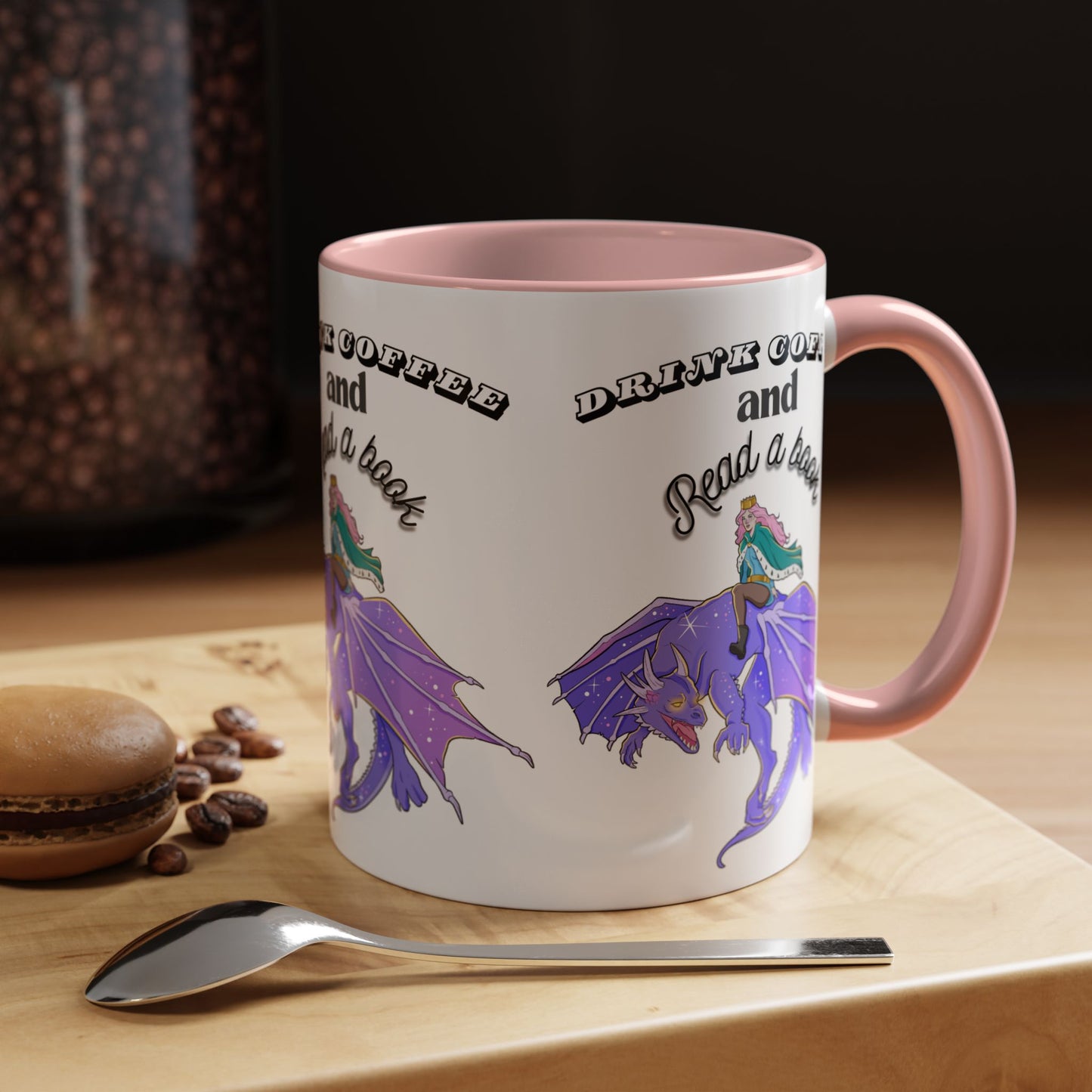 Whimsical Dragon Coffee Mug: Drink Coffee and Read a Book | Fantasy Gift for Book Lovers, Unique Home Decor, Perfect for Readers and [...]