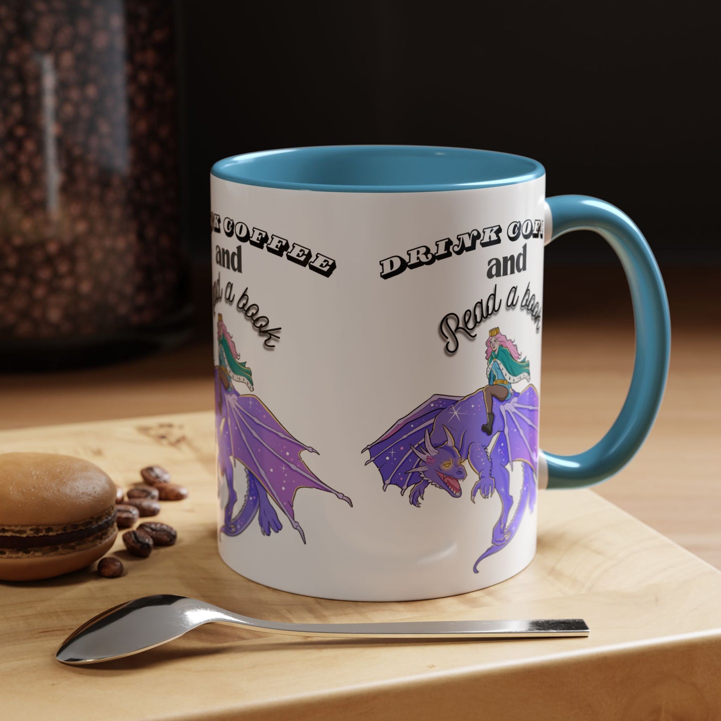 Whimsical Dragon Coffee Mug: Drink Coffee and Read a Book | Fantasy Gift for Book Lovers, Unique Home Decor, Perfect for Readers and [...]