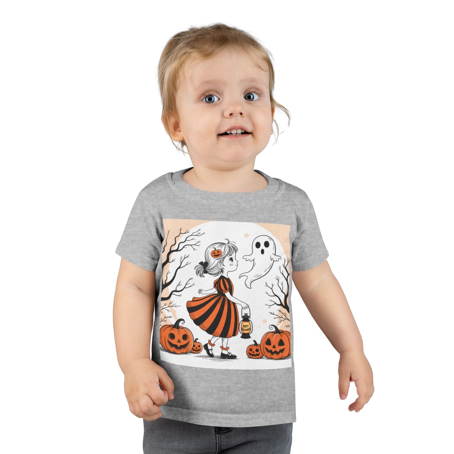 Spooky cute Halloween Toddler T-Shirt, Cute Ghost Print Tee, Kids Halloween Costume, Toddler Halloween Apparel, Party Outfit, Trick or [...]