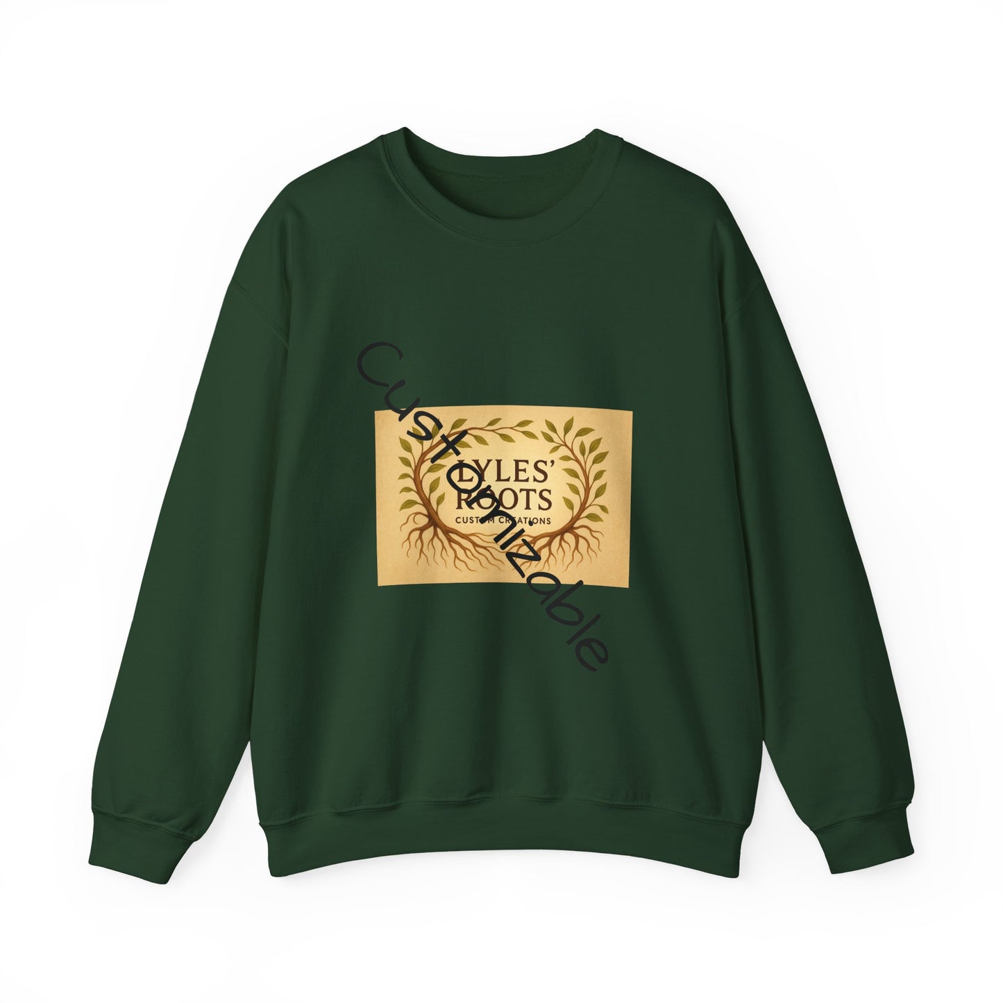 Vintage-Inspired Cozy Crewneck Sweatshirt — Customizable Embroidery